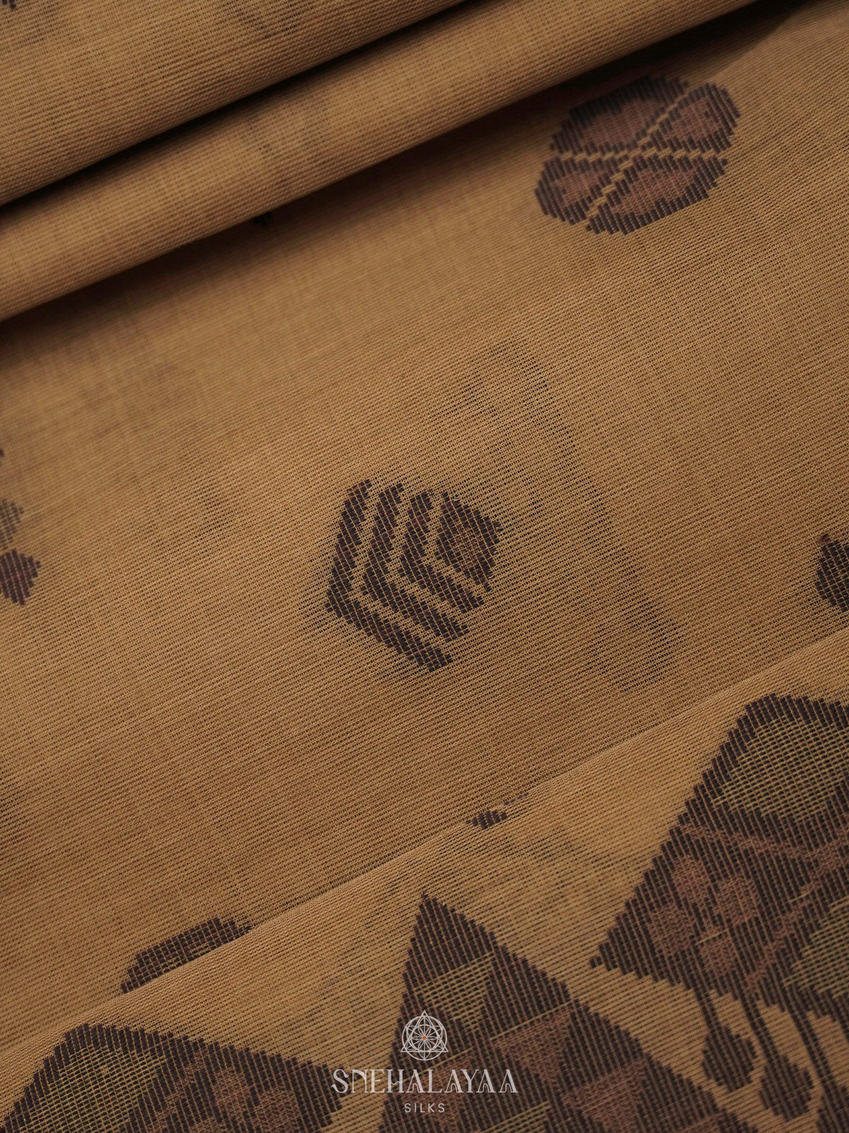 Mustard Bengal Cotton Saree