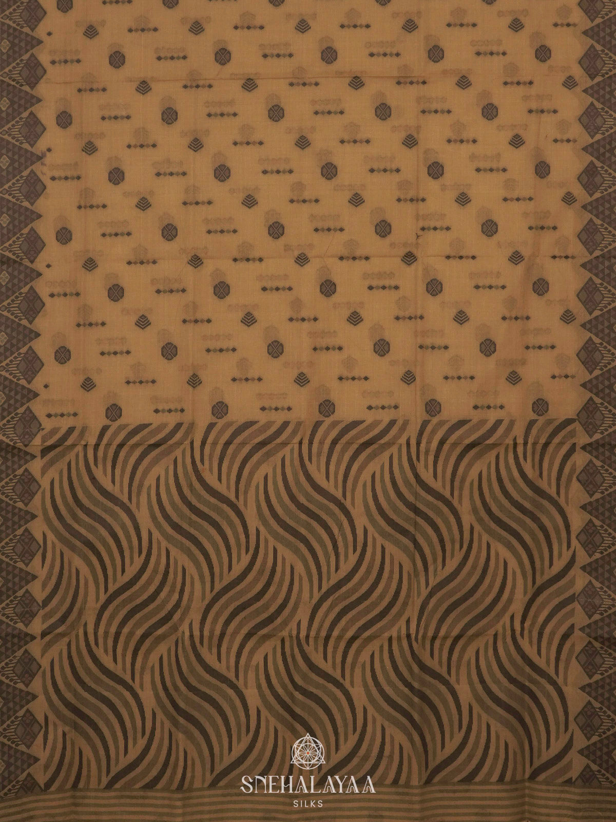 Mustard Bengal Cotton Saree