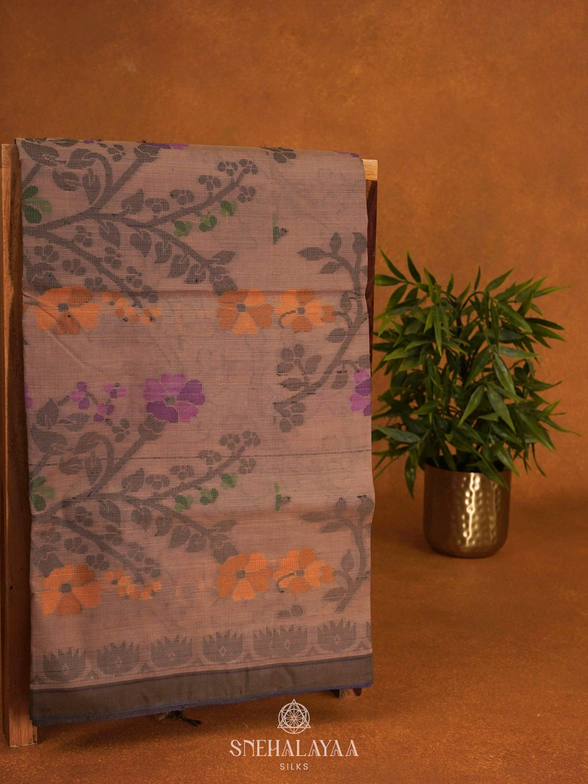 Brown Bengal Cotton Saree