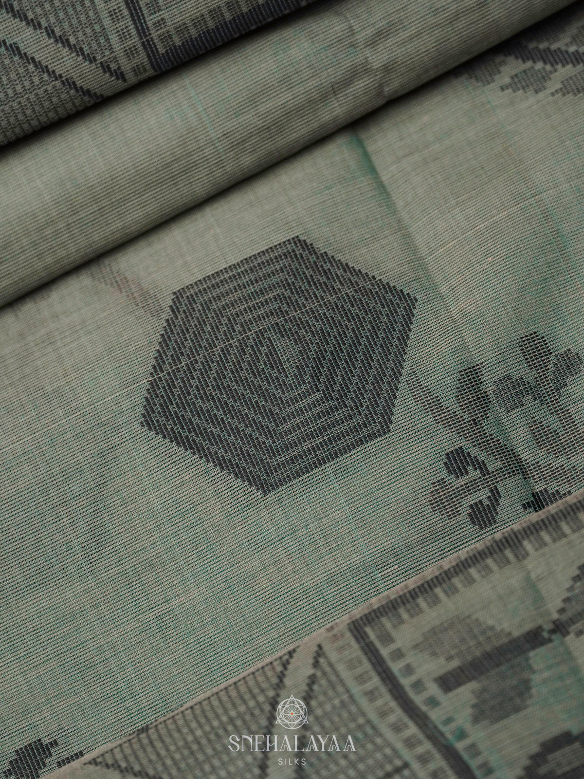 Grey Bengal Cotton Saree