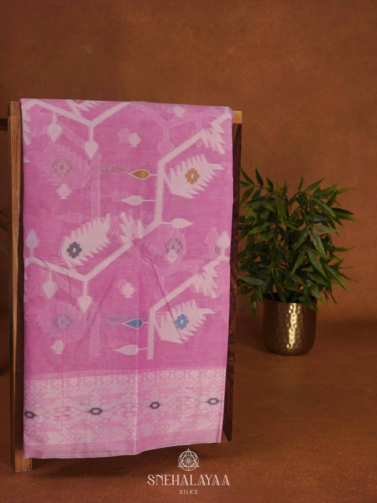 Pink Bengal Cotton Saree