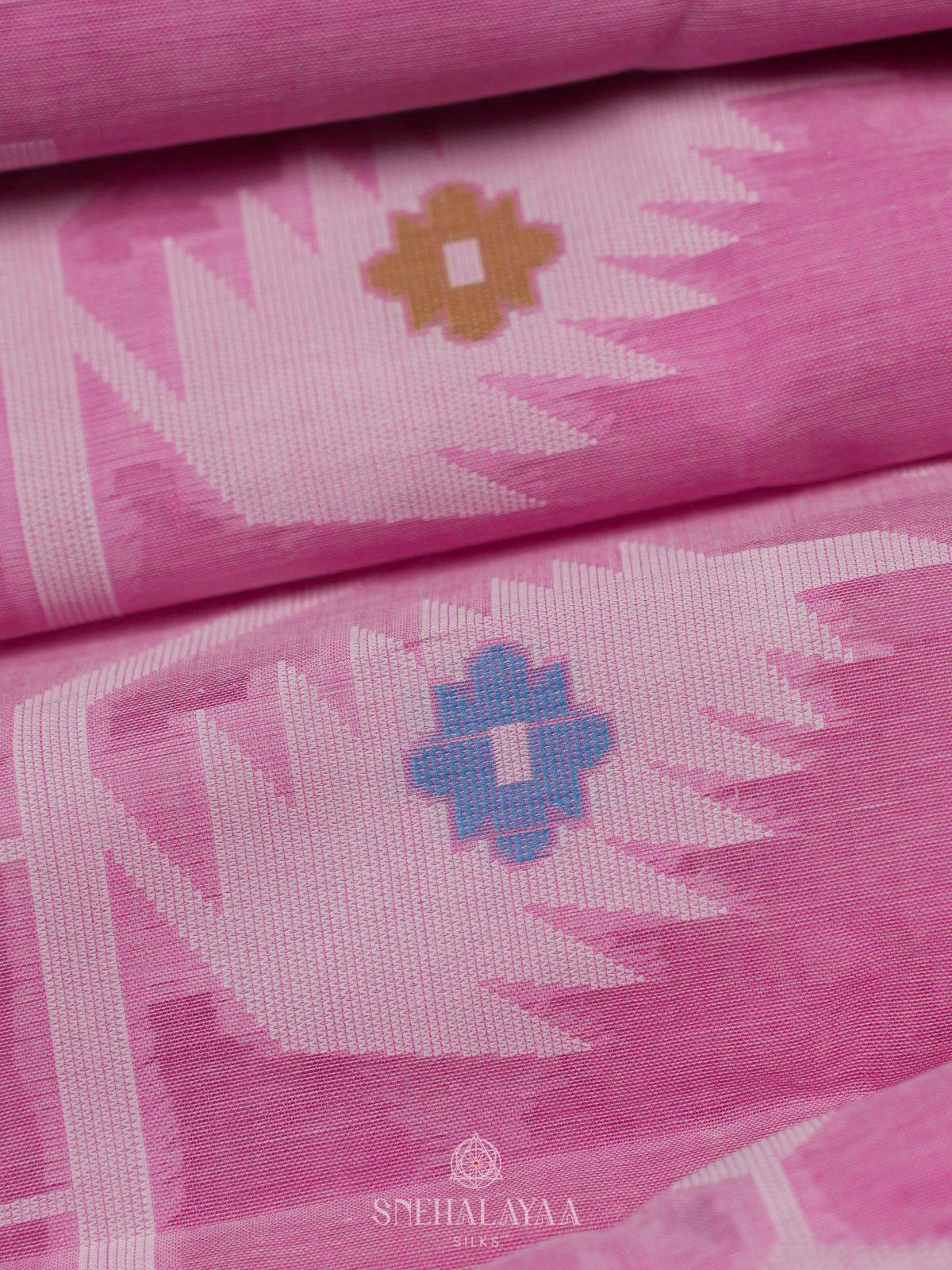 Pink Bengal Cotton Saree