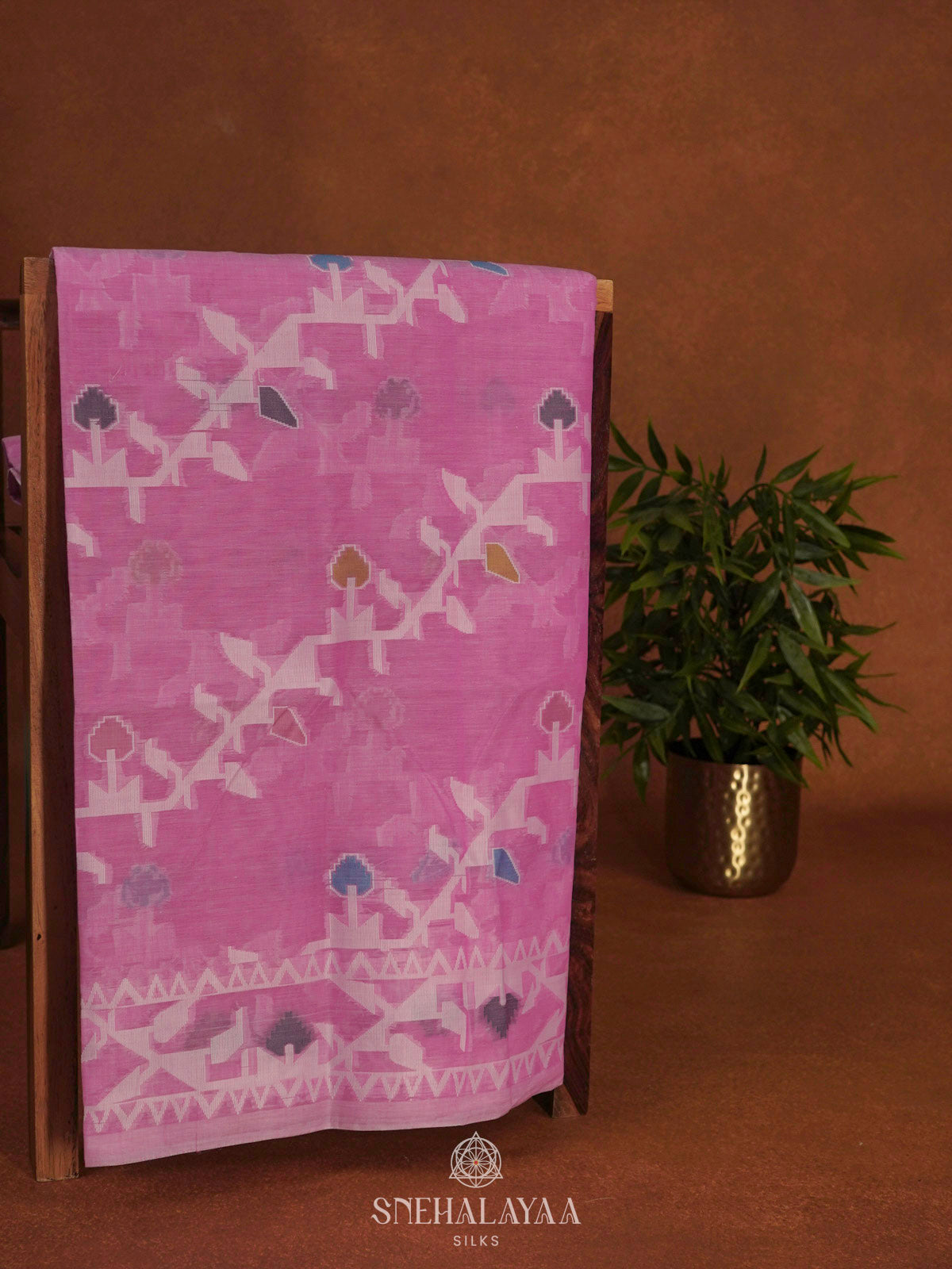 Pink Bengal Cotton Saree