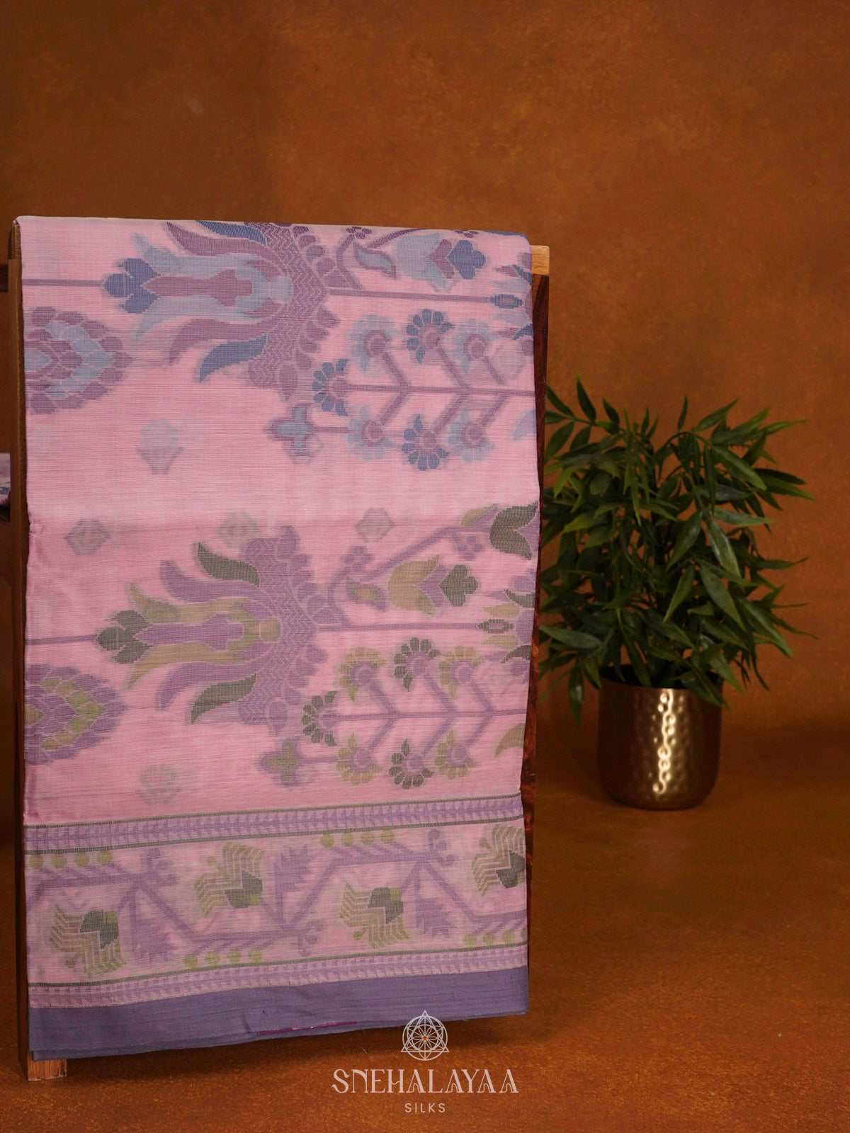 Pink Bengal Cotton Saree