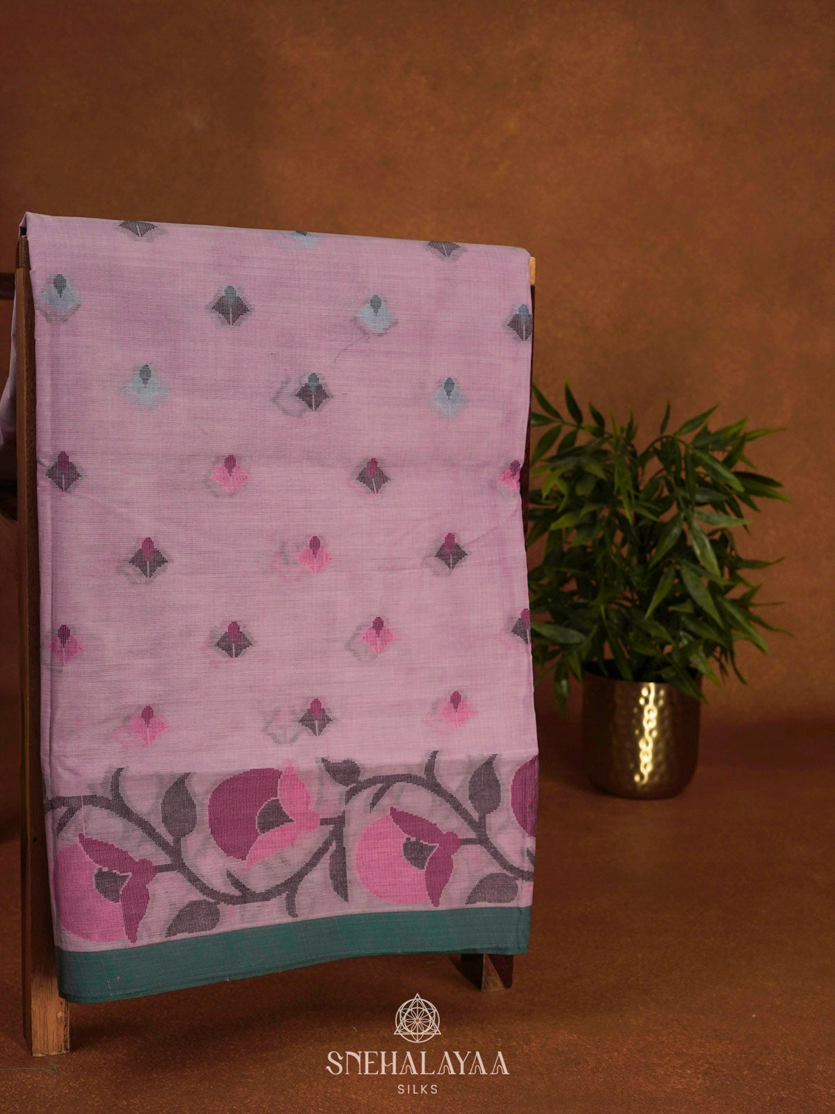 Pink Bengal Cotton Saree
