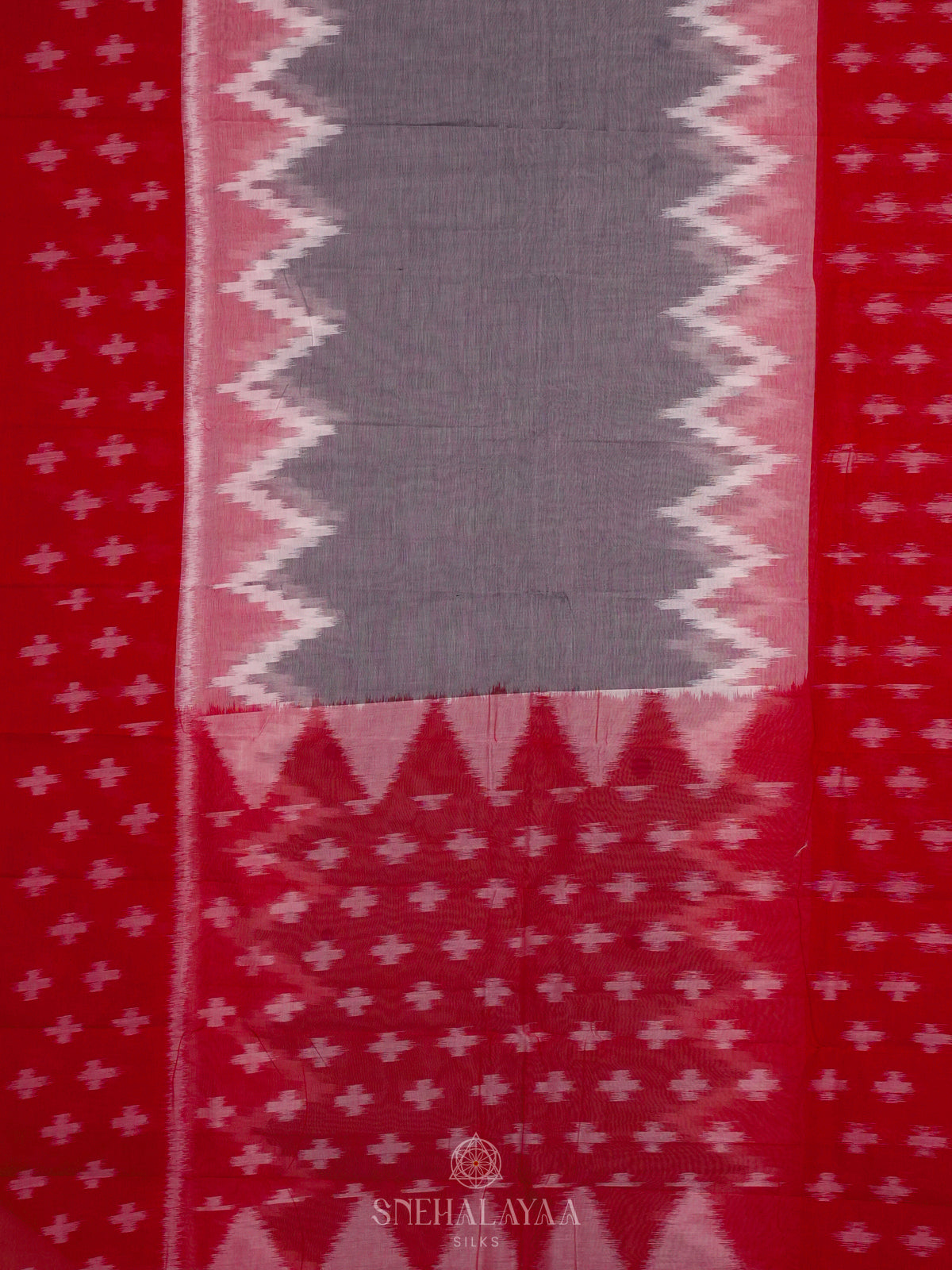 Grey Bengal Cotton Saree