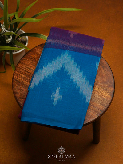 Magenta Bengal Cotton Saree