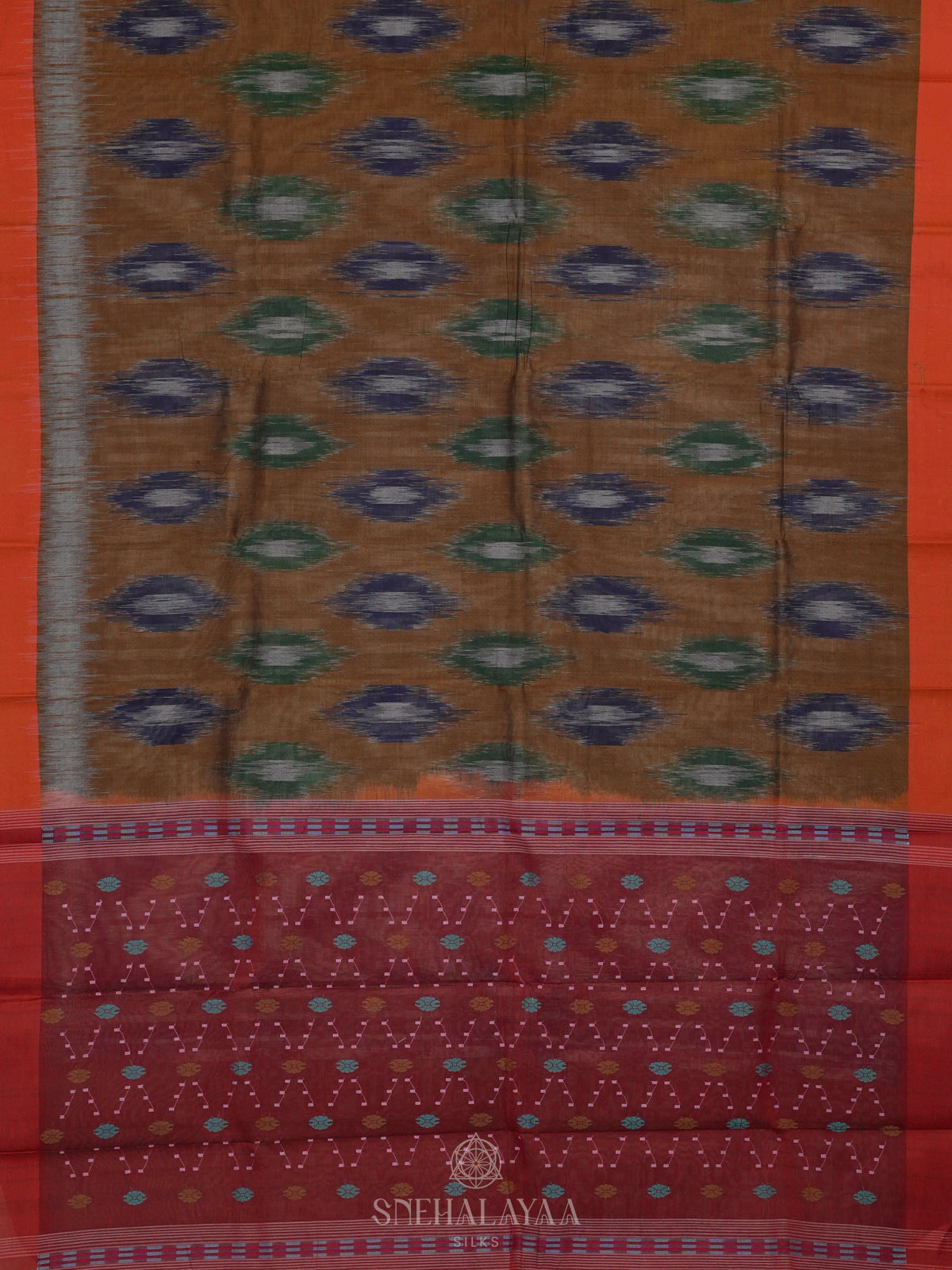 Brown Bengal Cotton Saree