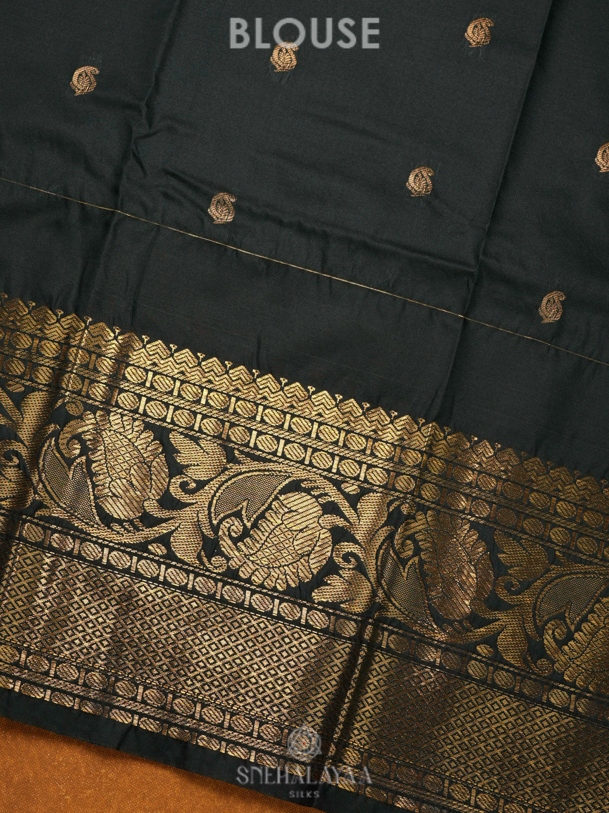 Sky Blue Gadwal Saree