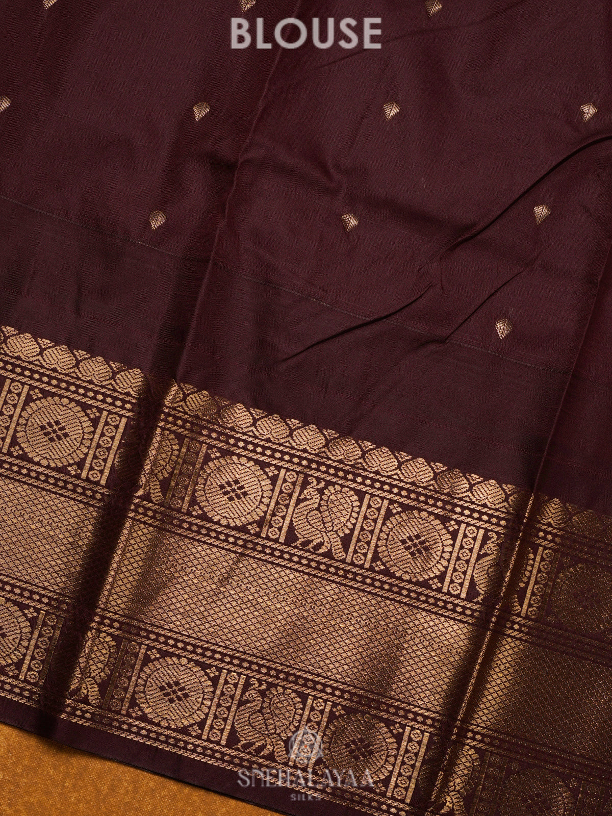Rust Orange Gadwal Saree