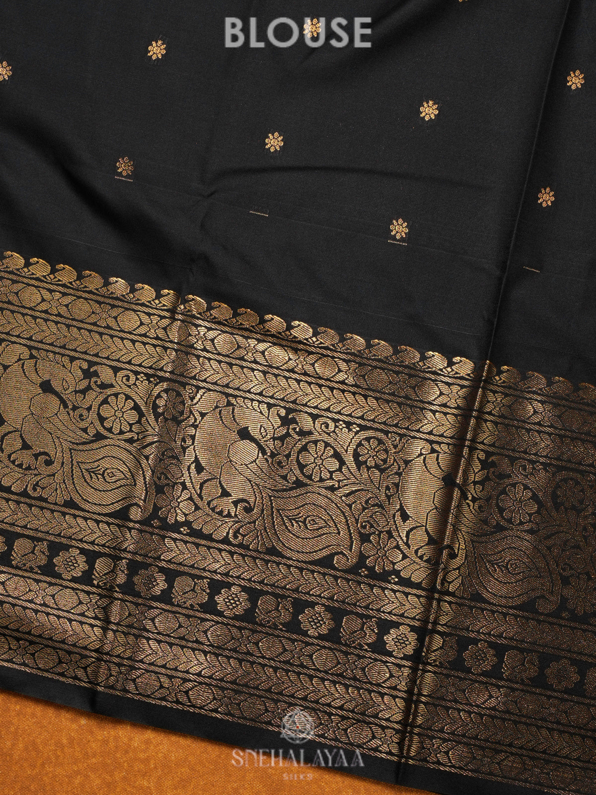 Peacock Blue Gadwal Saree