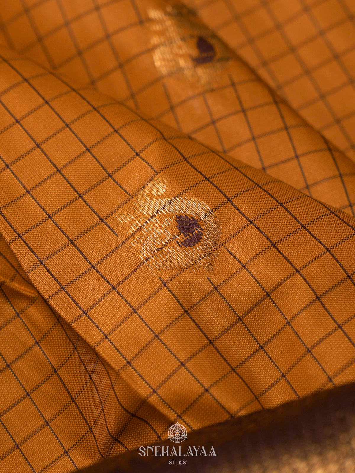 Orange Gadwal Saree