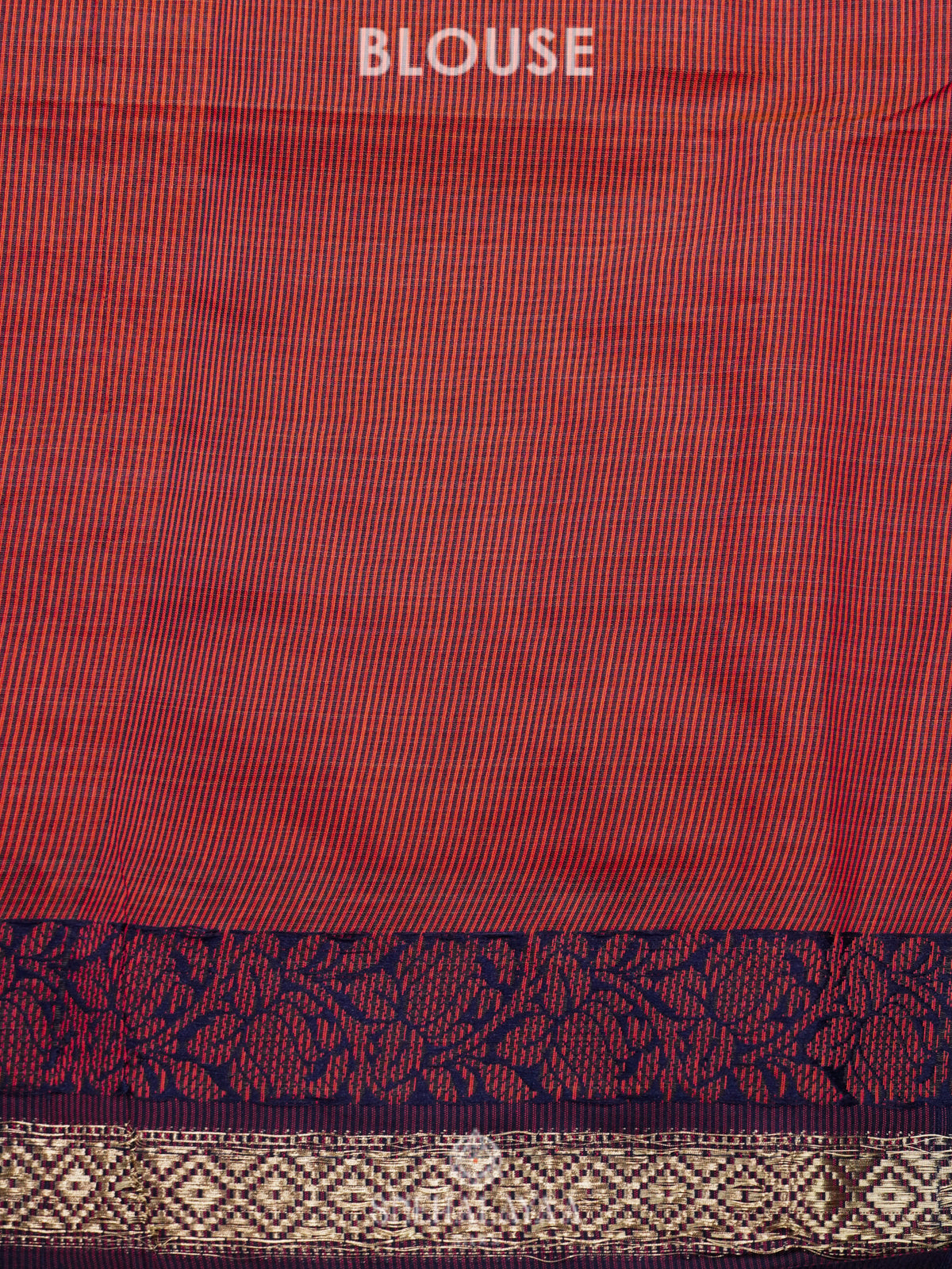 Coral Pink Munga Cotton Saree