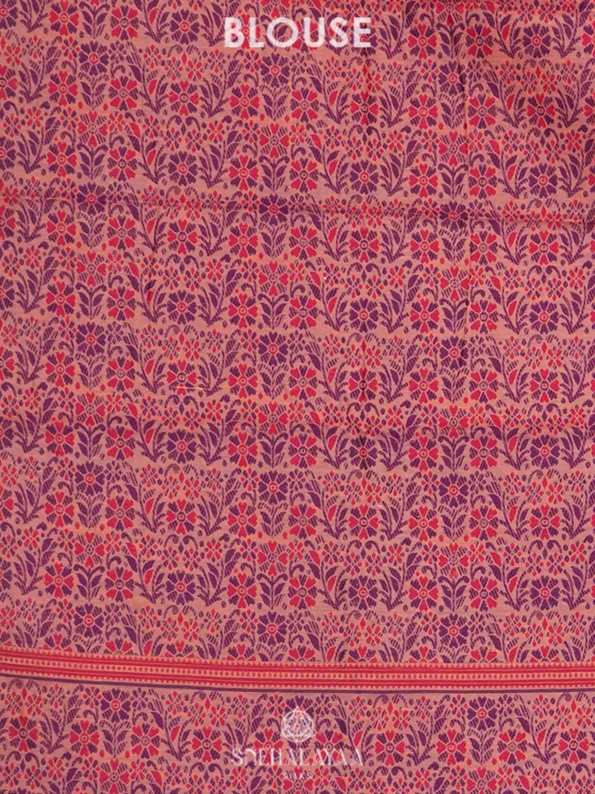 Peach Munga Cotton Saree