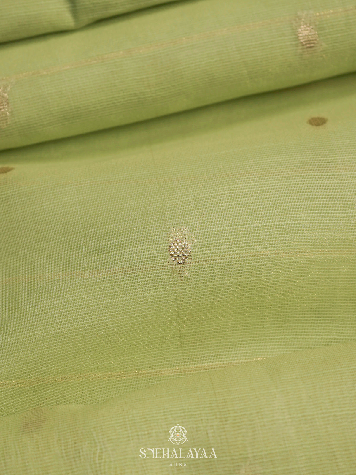 Pista Green Linen Saree
