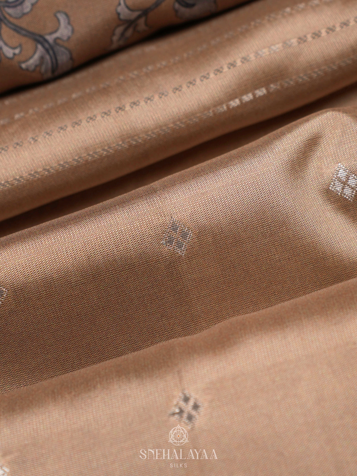 Pale Brown Dola Saree