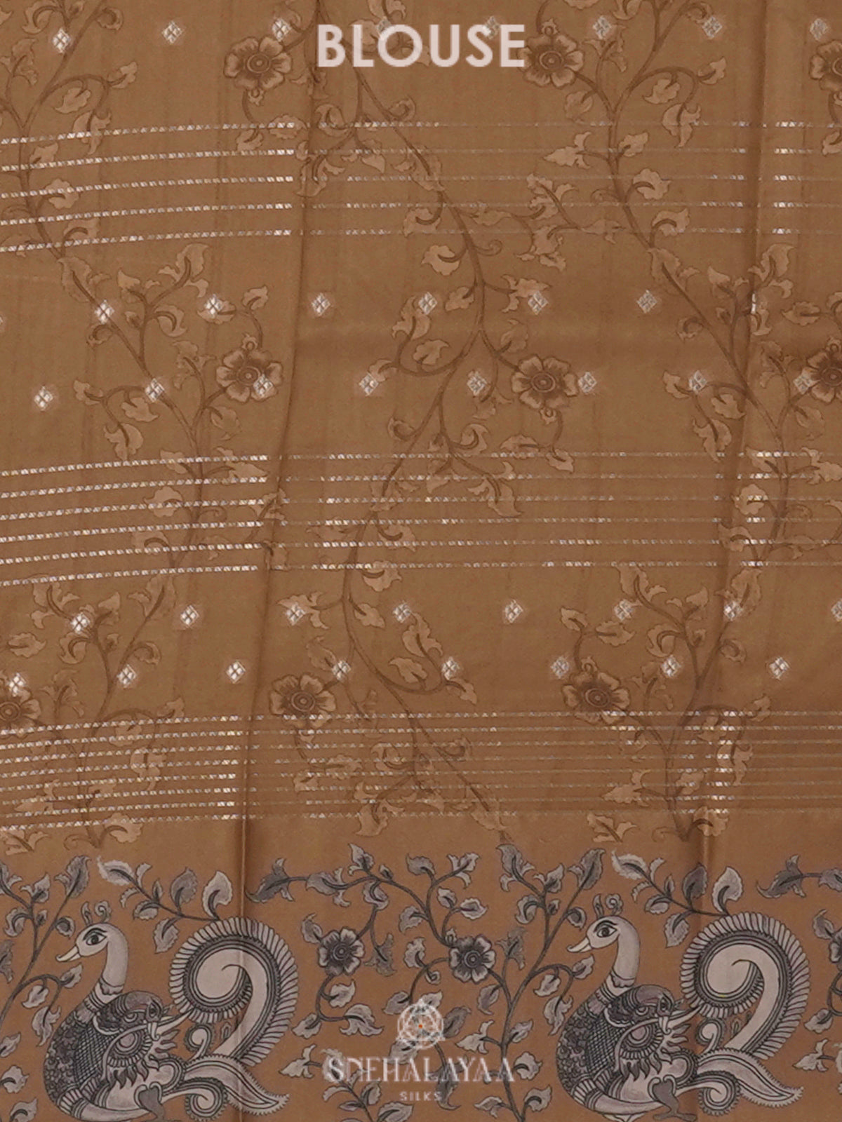 Pale Brown Dola Saree