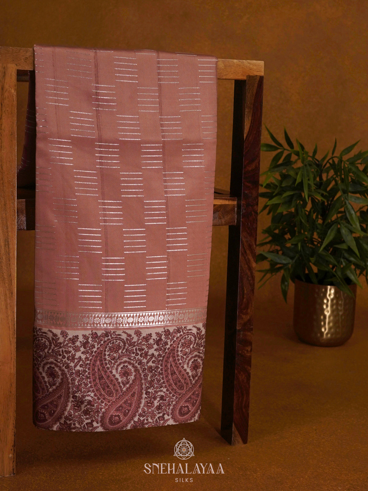 Rose Pink Dola Saree