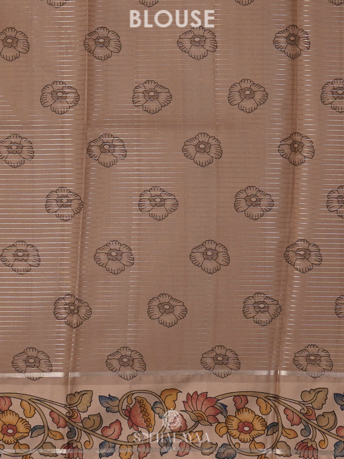 Brown Dola Saree