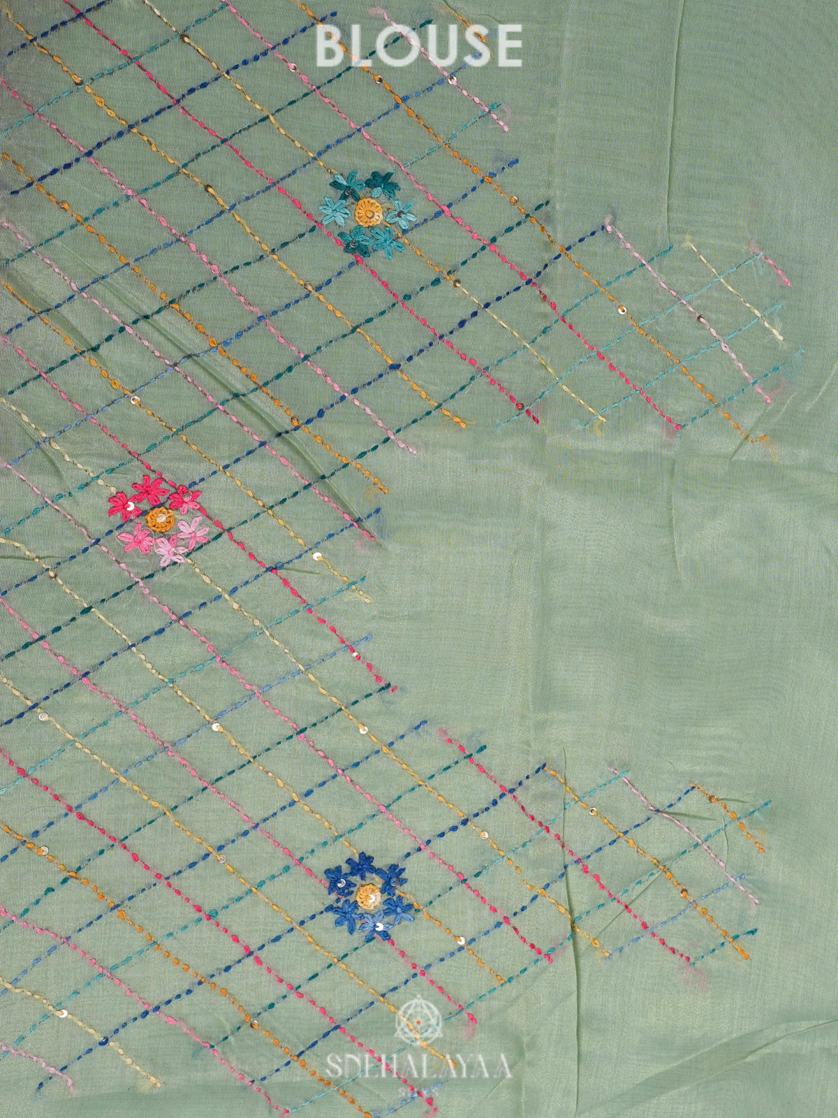 Green Linen Saree