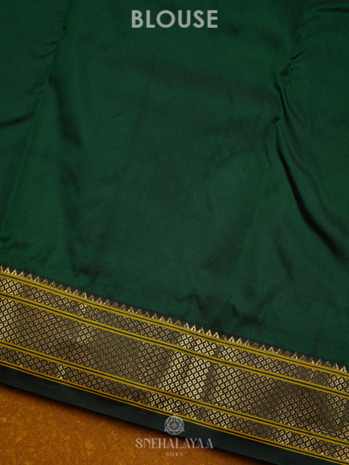 Forest Green Art Silk Saree