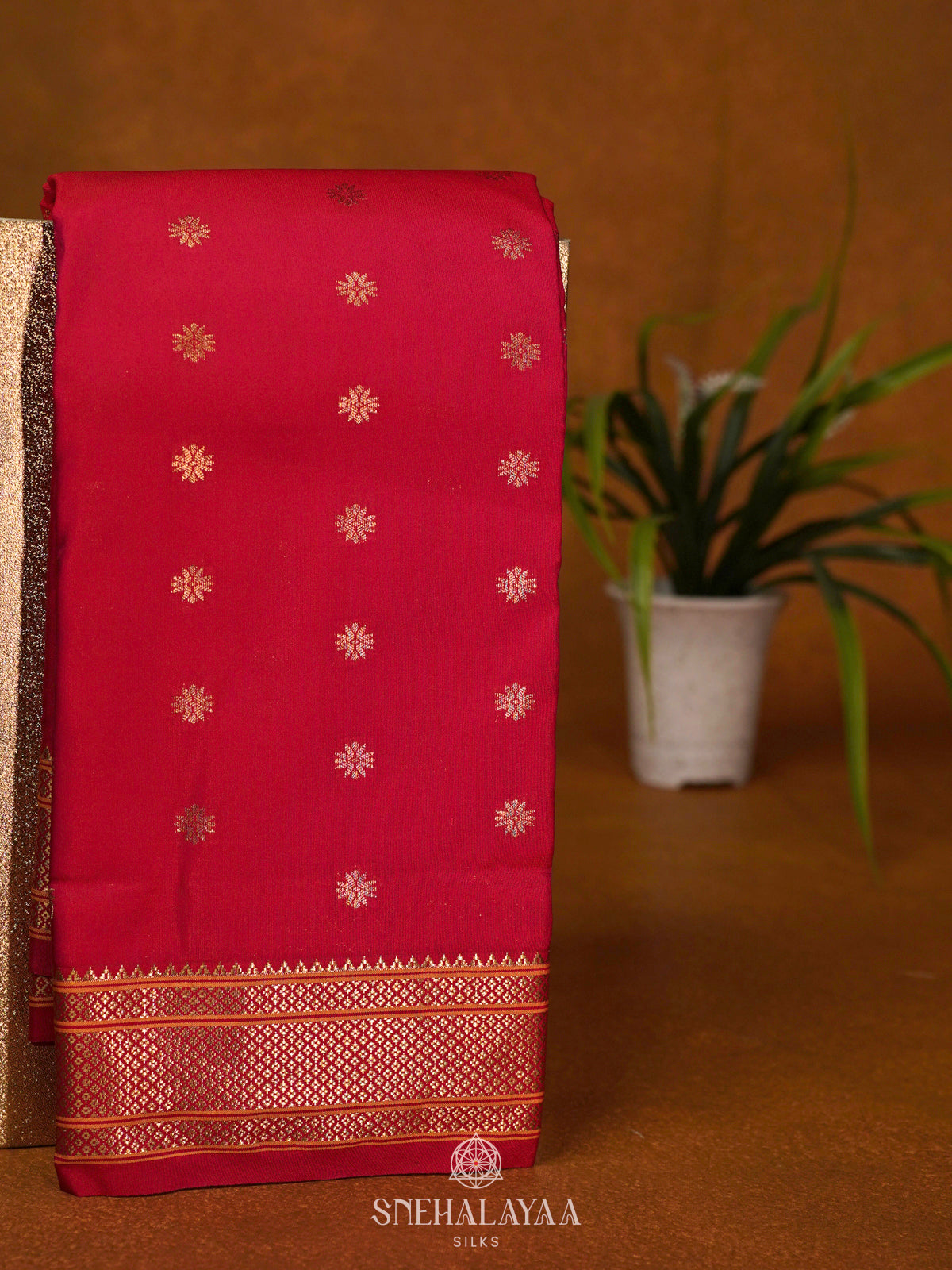 Red Art Silk Saree
