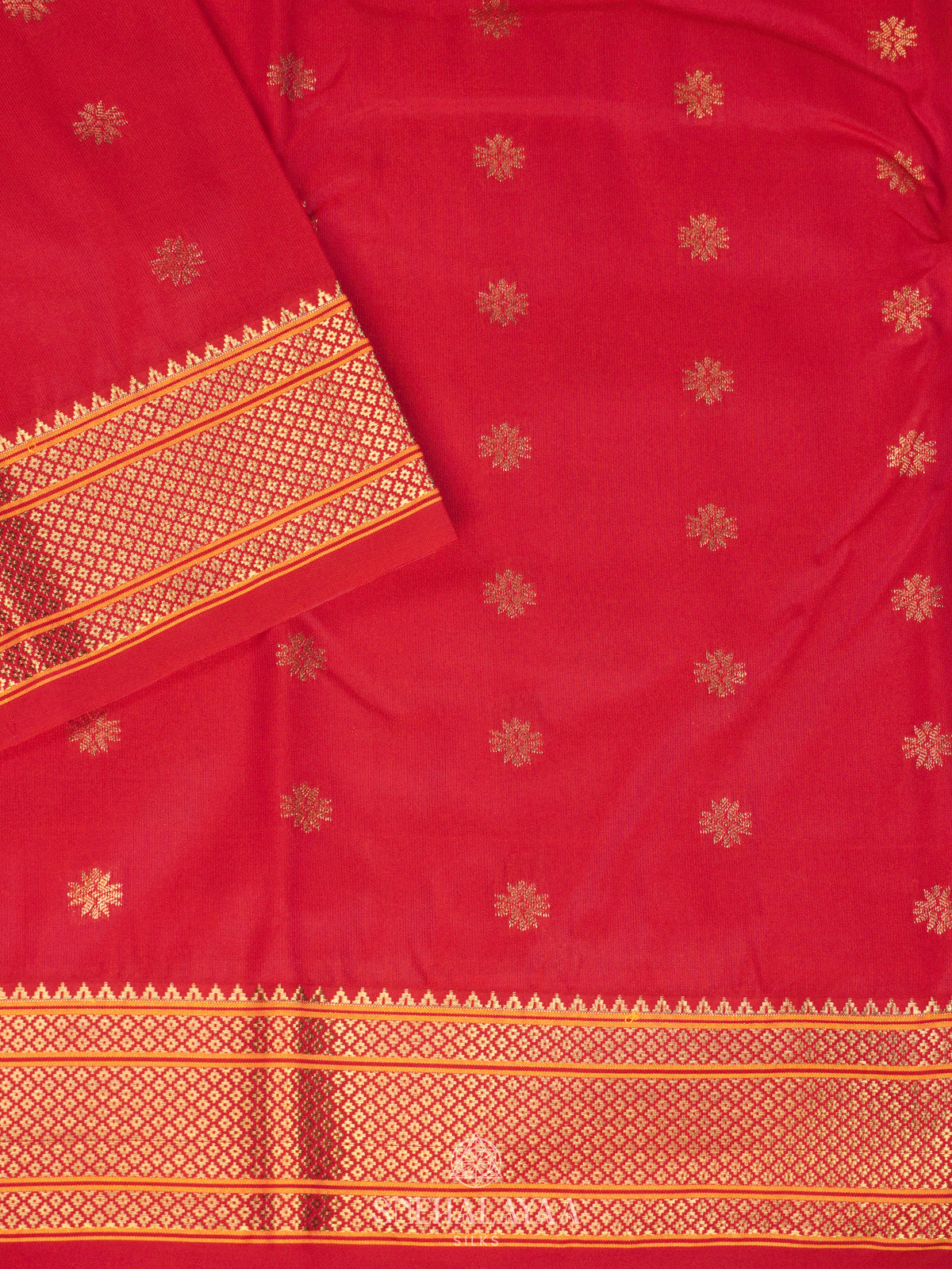 Red Art Silk Saree
