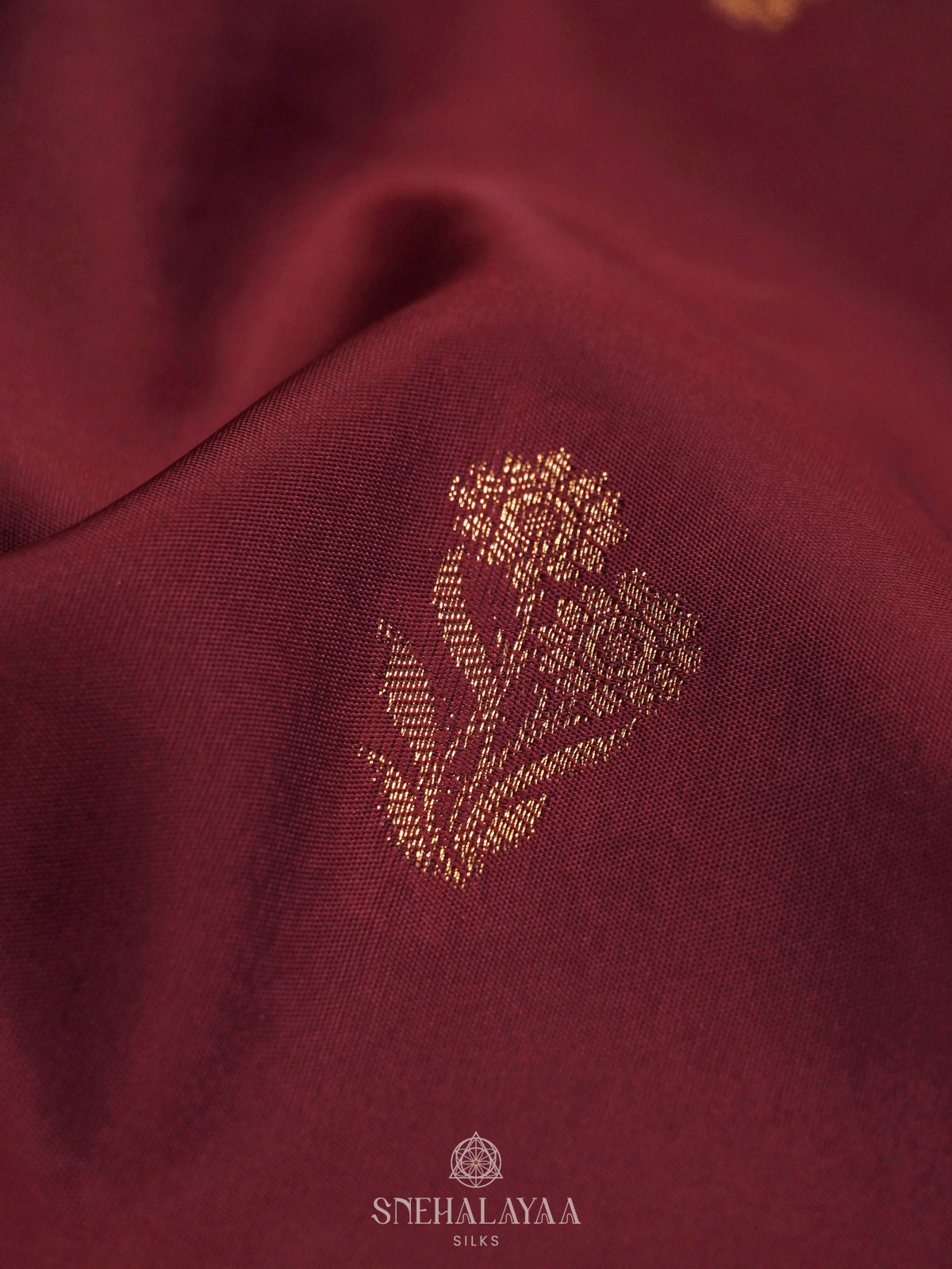 Maroon Art Silk Saree