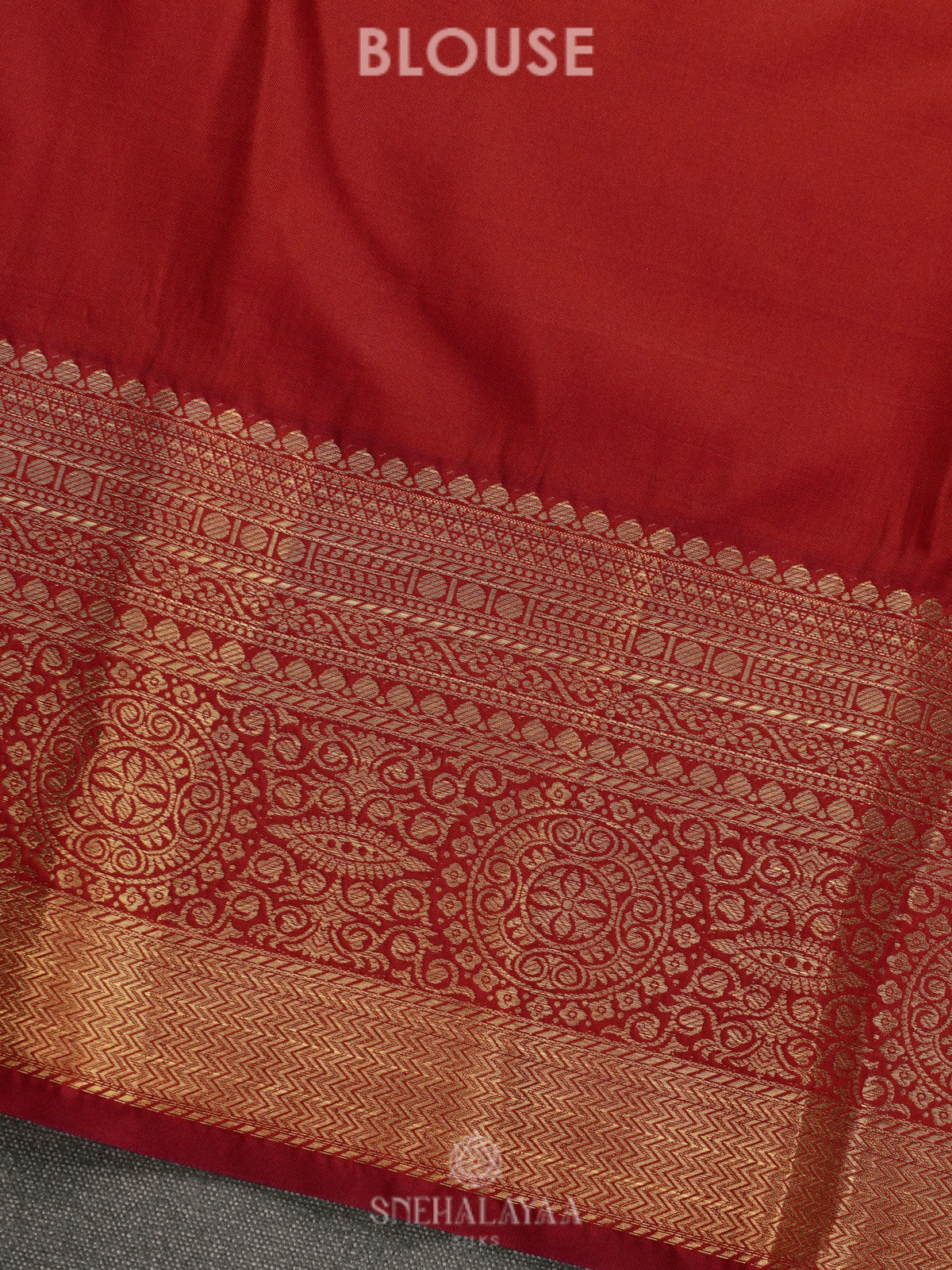 Orange Art Silk Saree