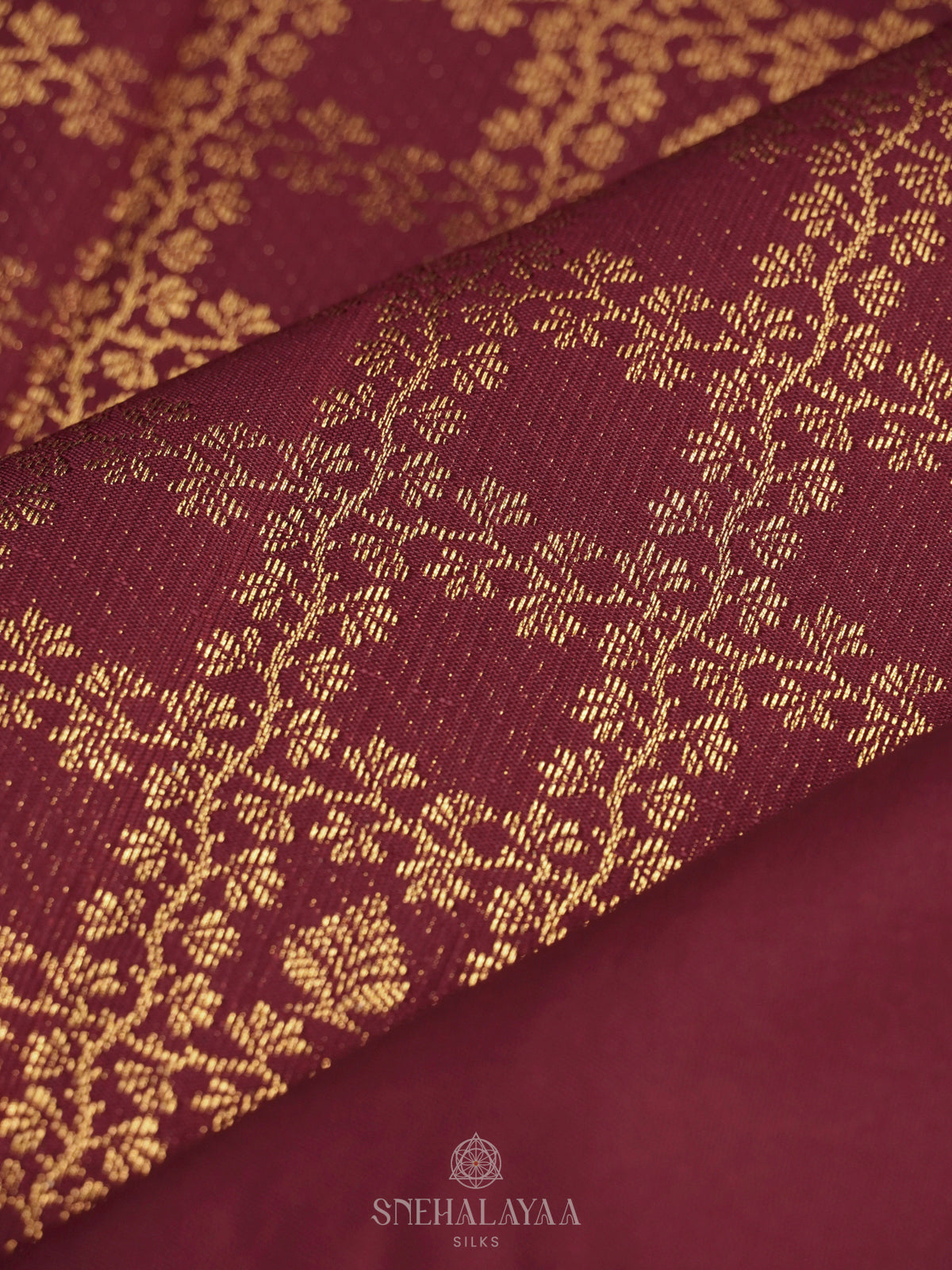 Maroon Art Silk Saree