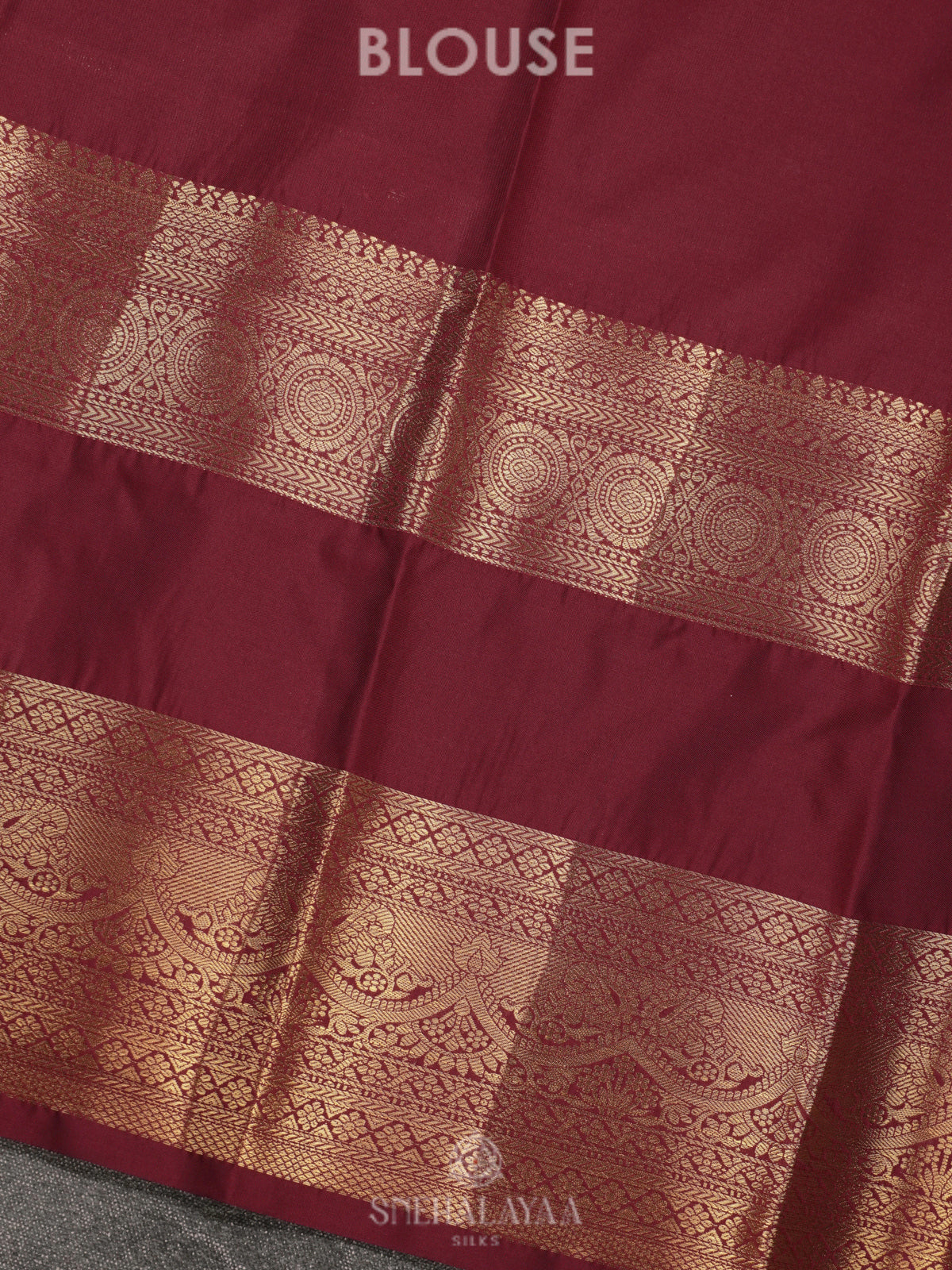 Maroon Art Silk Saree