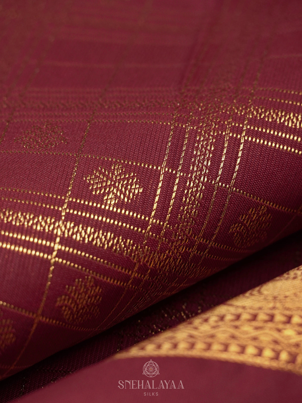 Brown Art Silk Saree