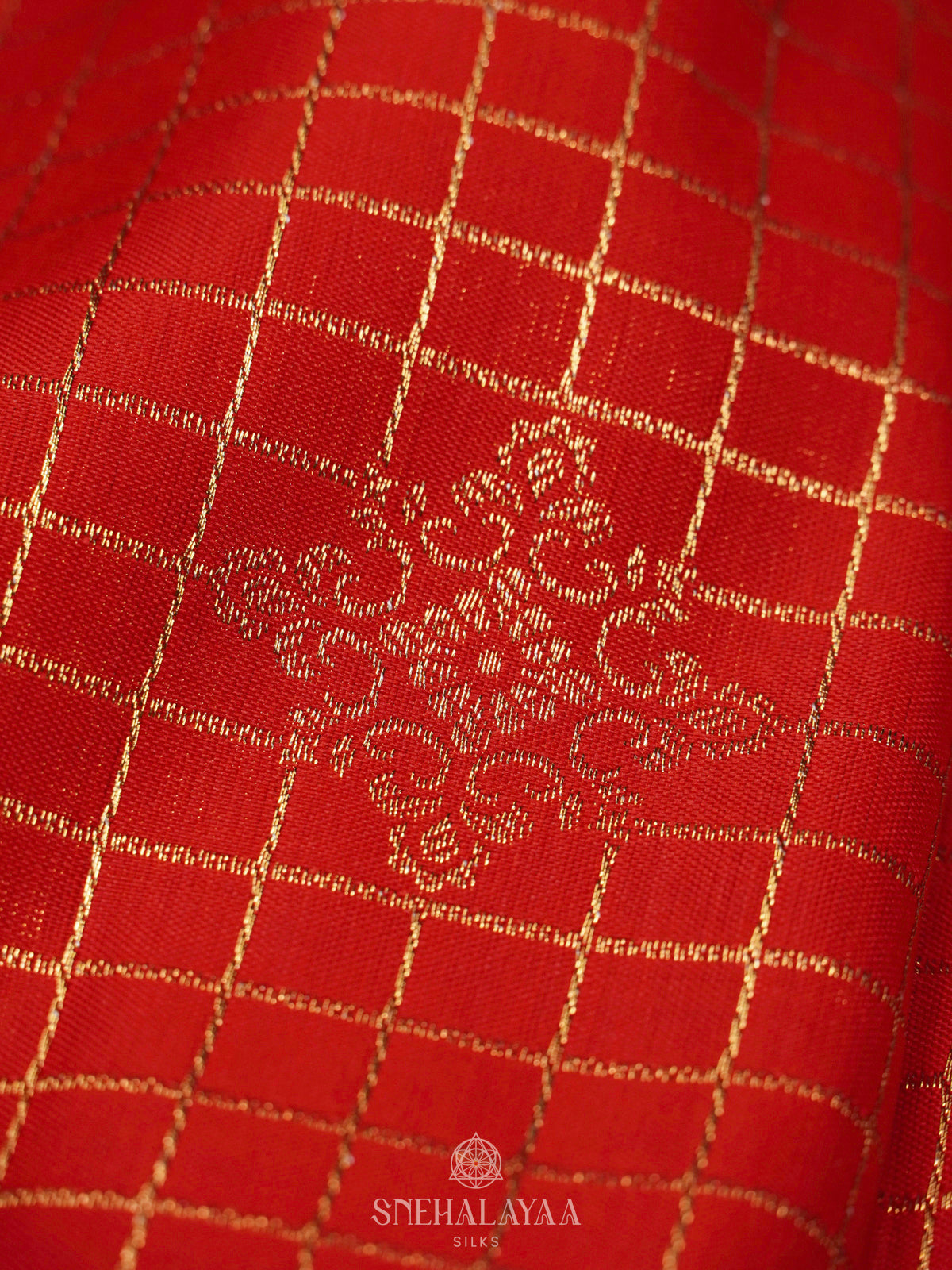 Orange Art Silk Saree