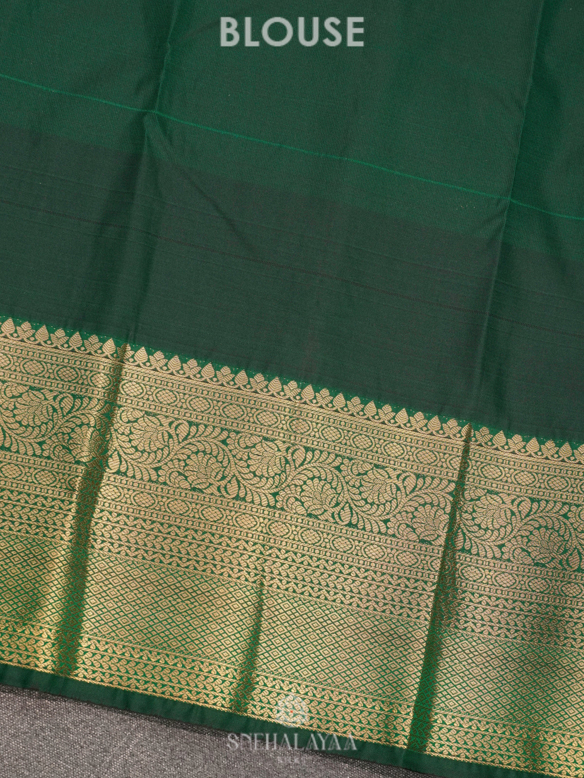 Forest Green Art Silk Saree