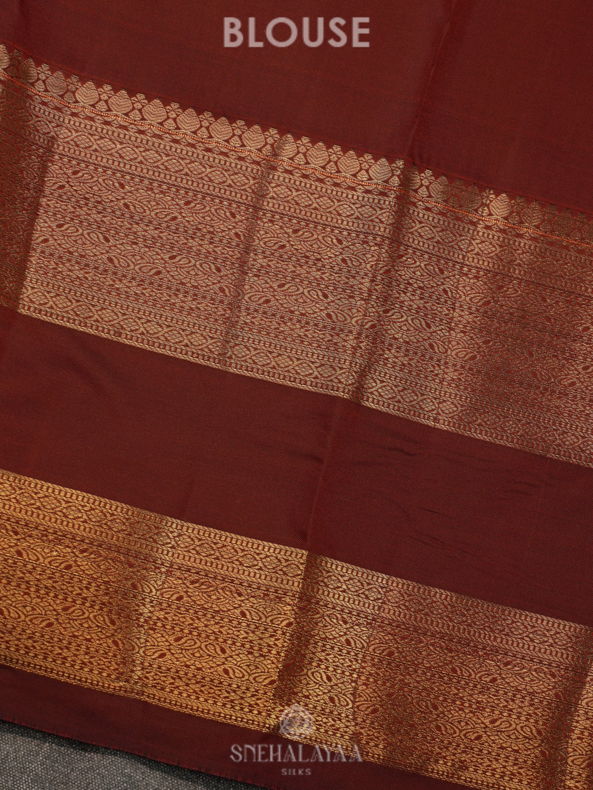 Brown Art Silk Saree