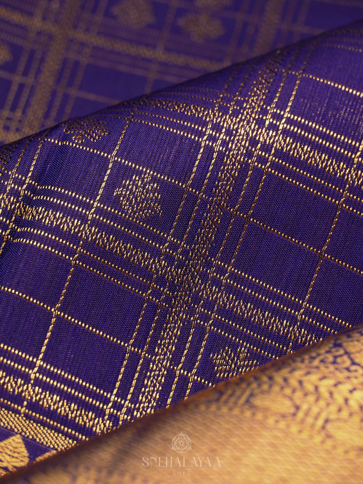 Navy Blue Art Silk Saree