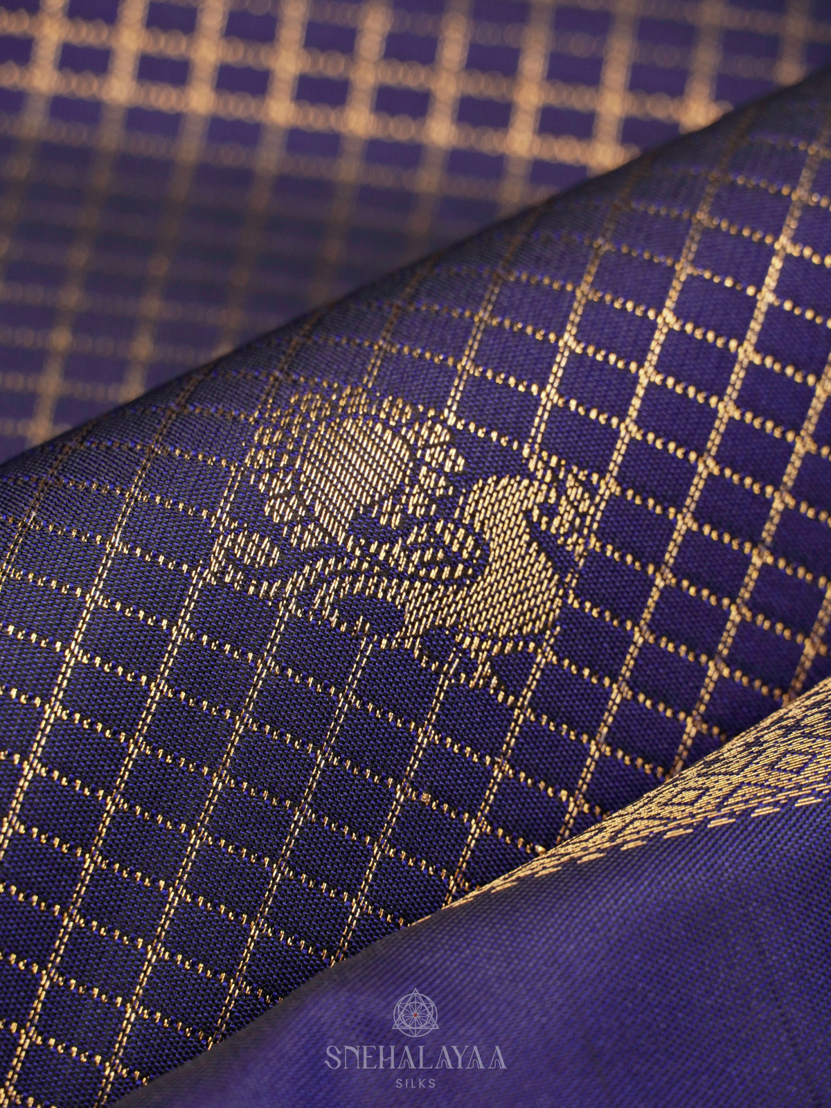 Navy Blue Art Silk Saree