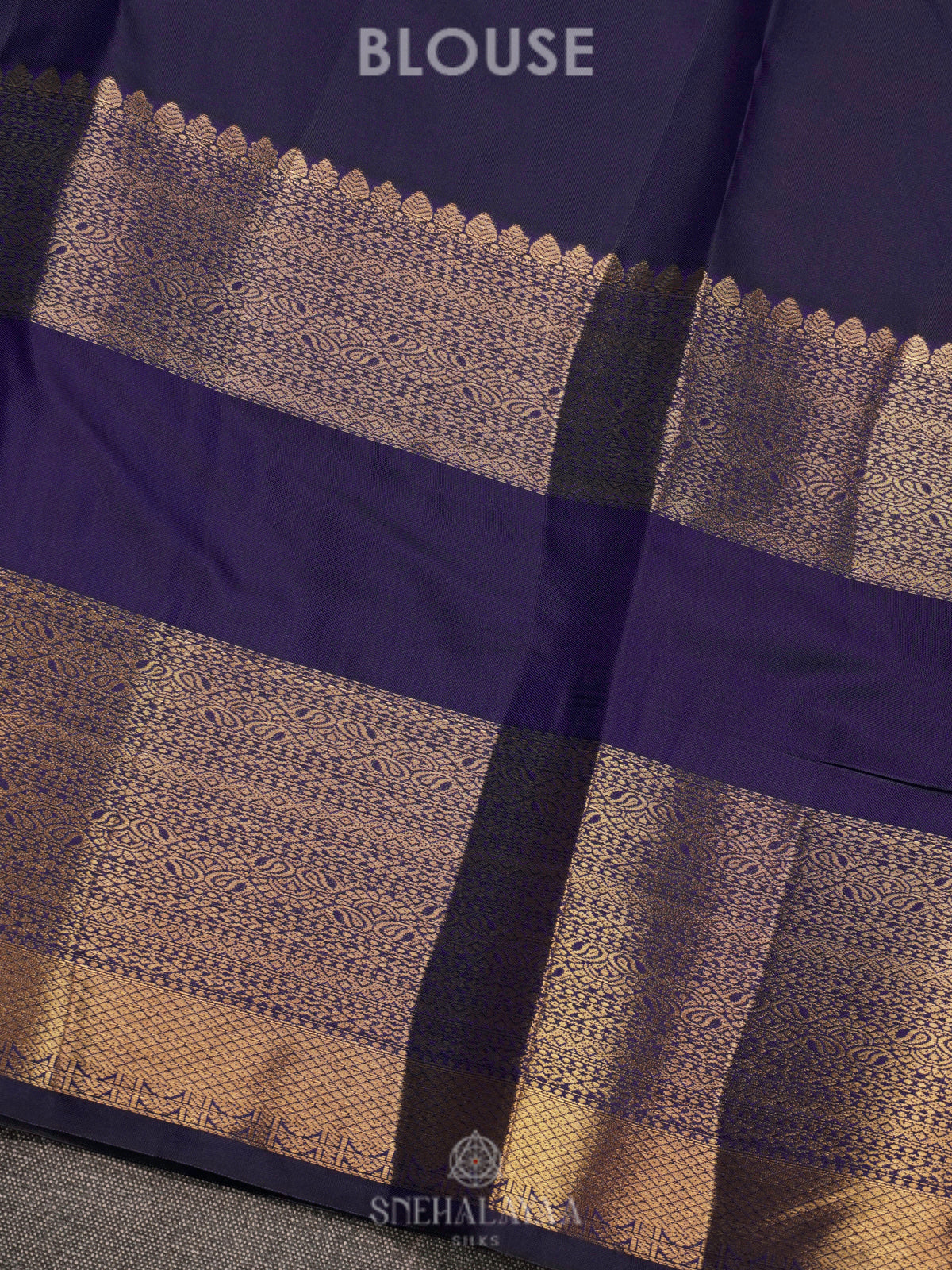 Navy Blue Art Silk Saree