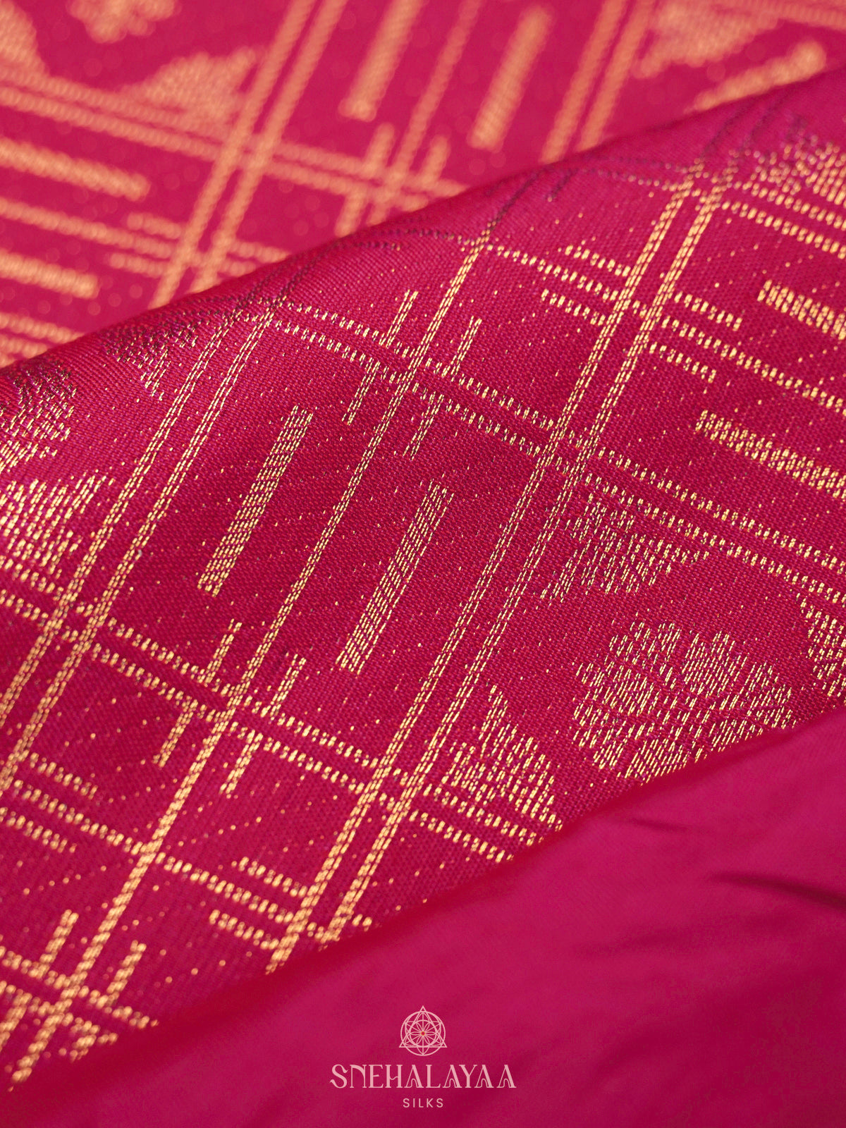 Rani Pink Art Silk Saree