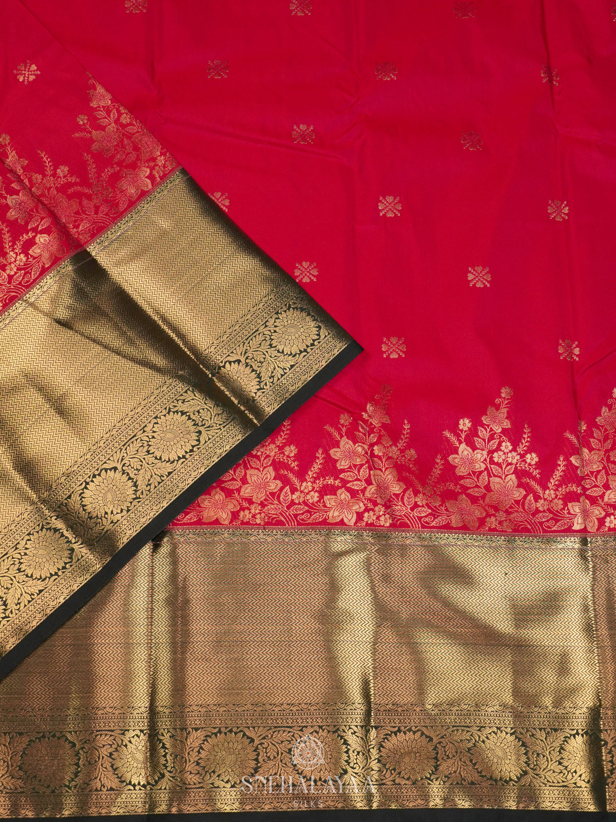 Pink Art Silk Saree