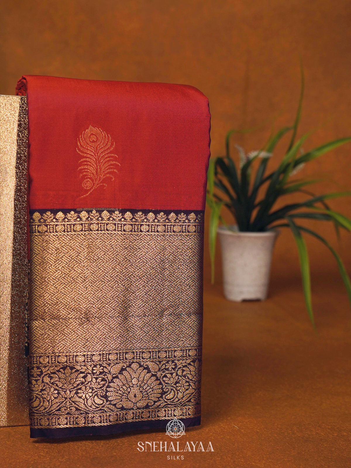 Red Art Silk Saree