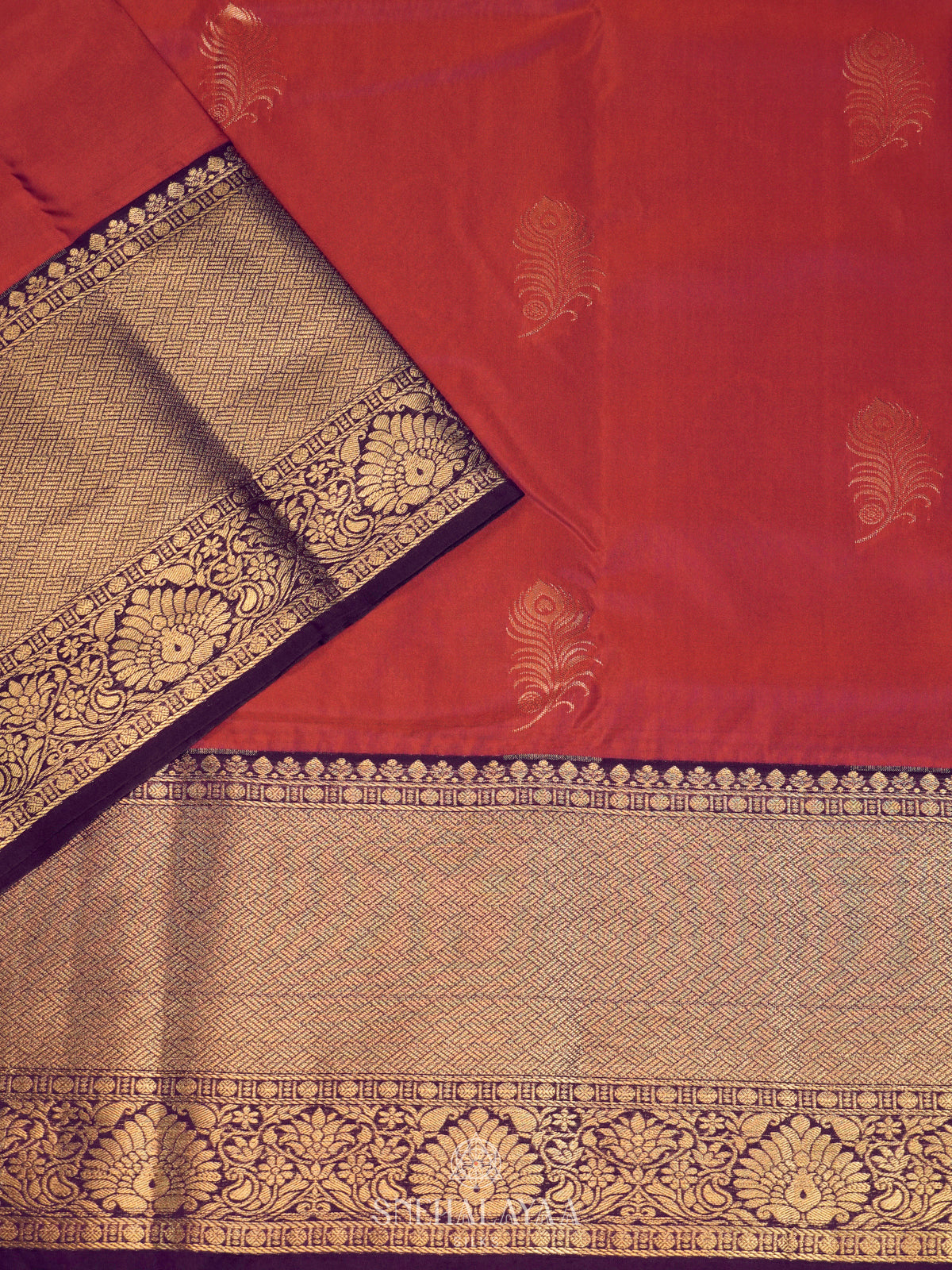 Red Art Silk Saree