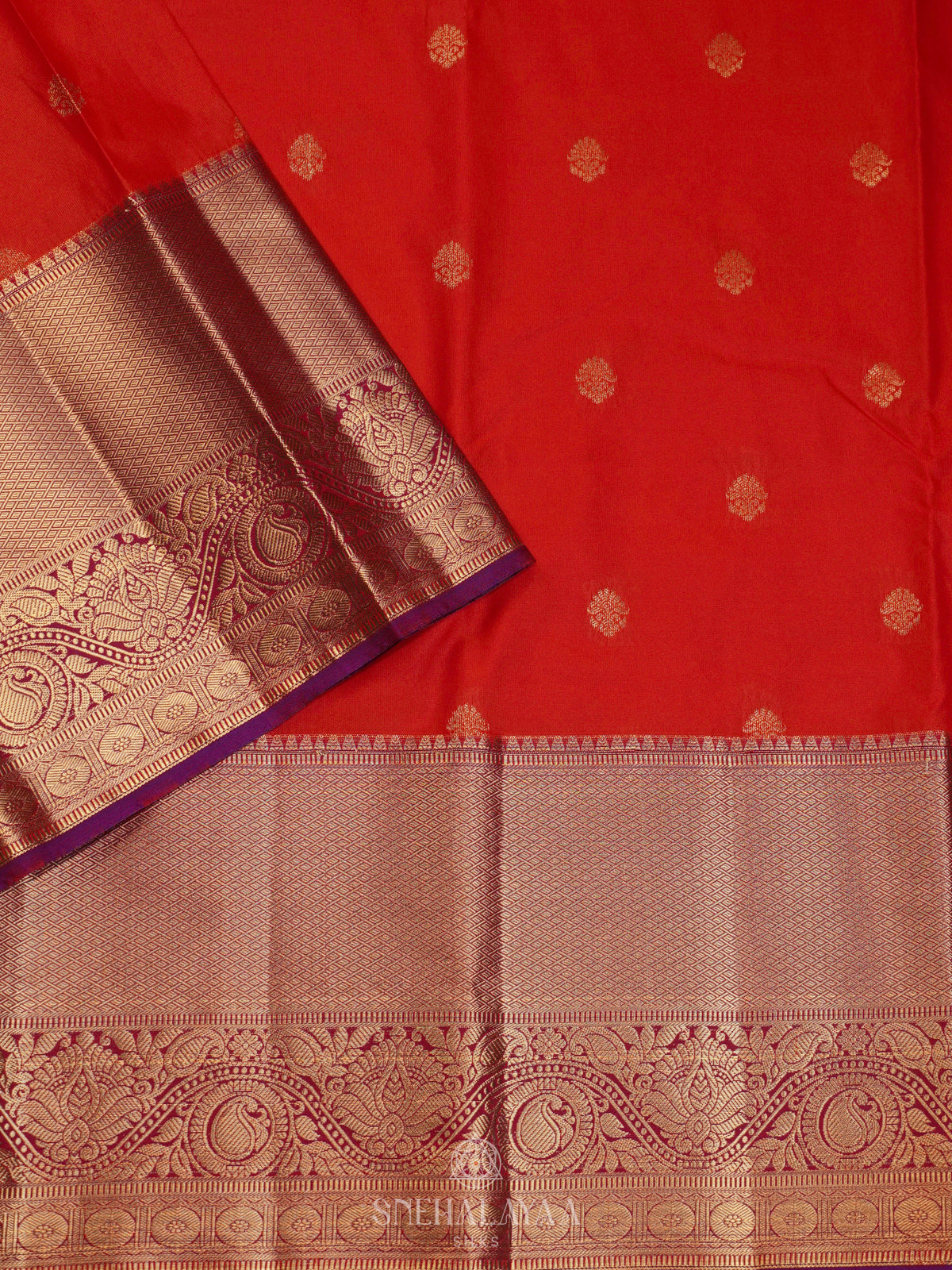 Red Art Silk Saree