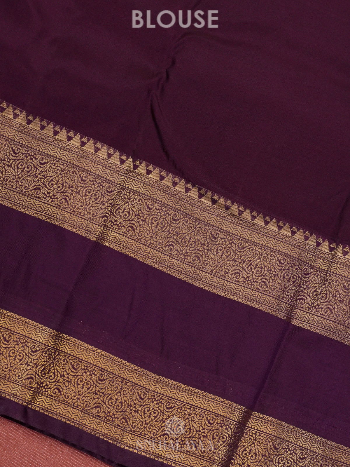 Burnt Orange Art Silk Saree