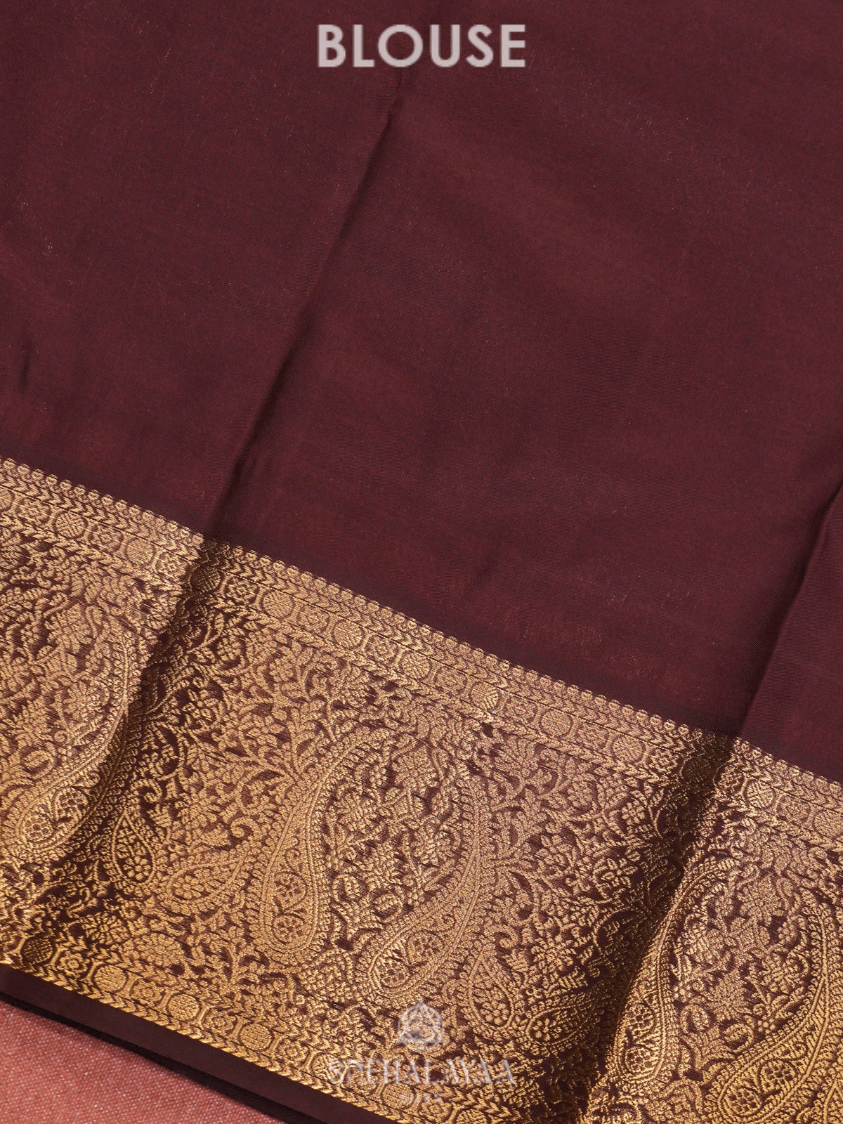 Burnt Orange Art Silk Saree