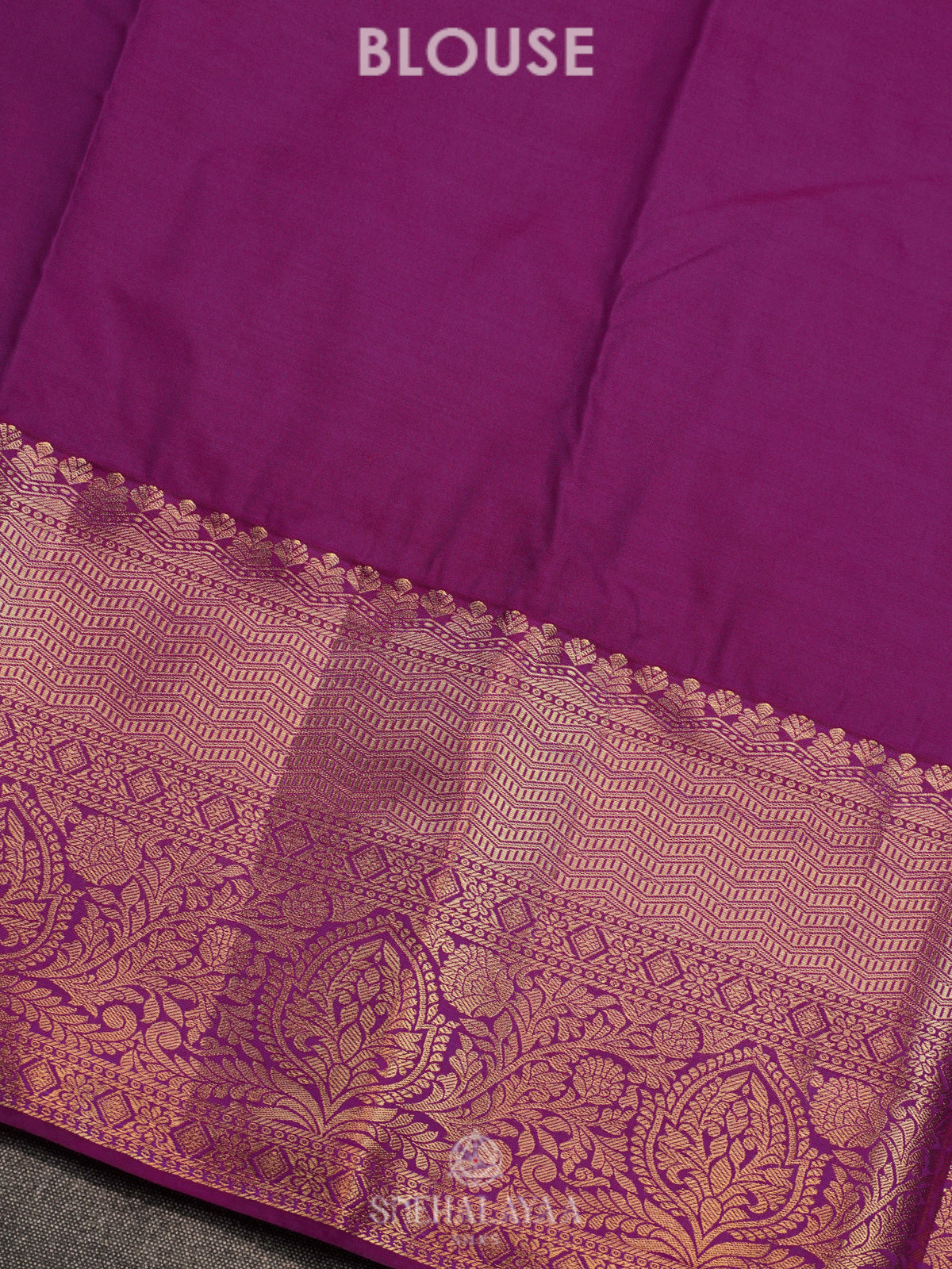 Ruby Red Art Silk Saree