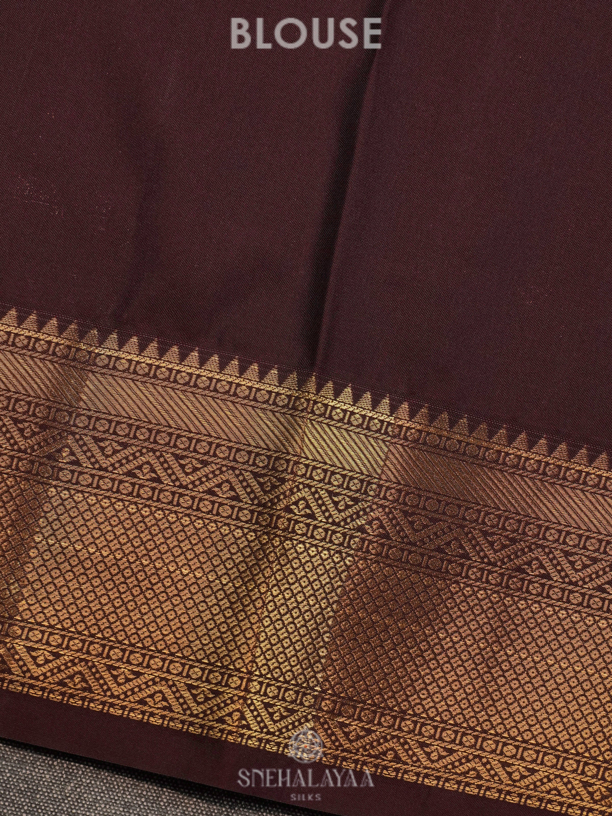 Brown Art Silk Saree