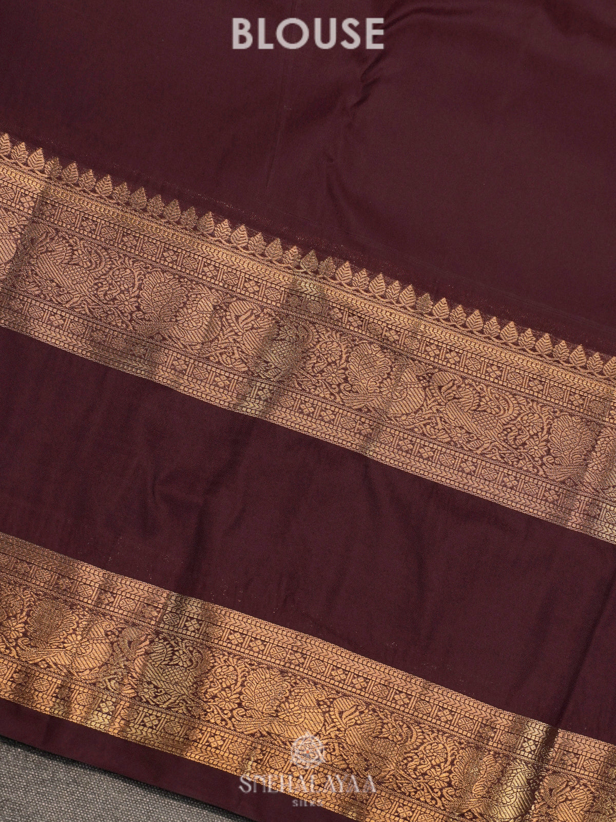 Burnt Orange Art Silk Saree