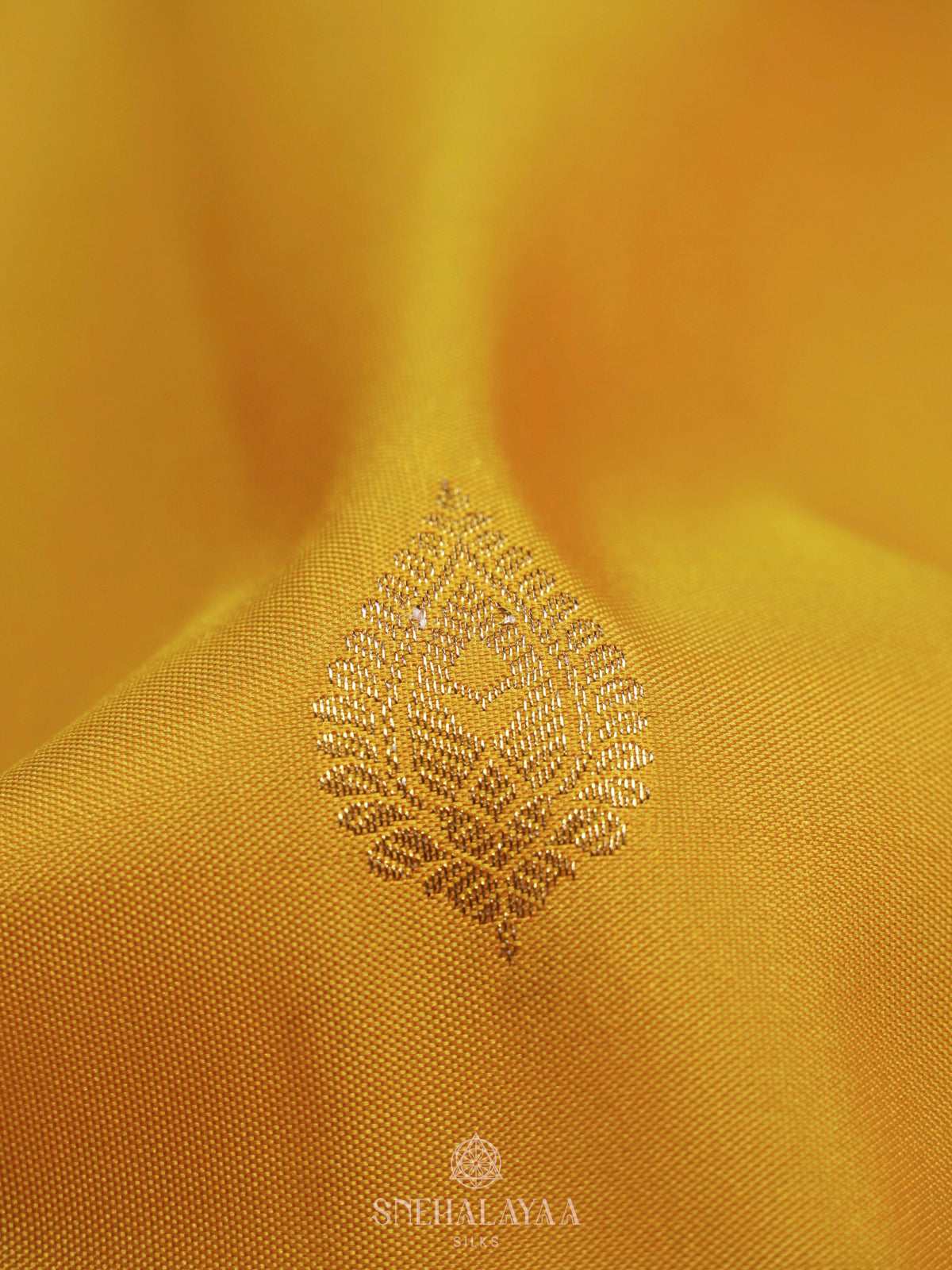 Lemon Yellow Art Silk Saree