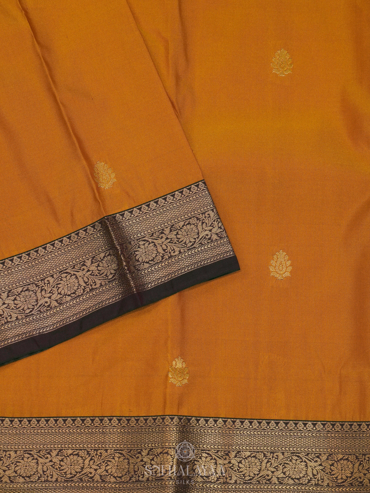 Yellow Art Silk Saree